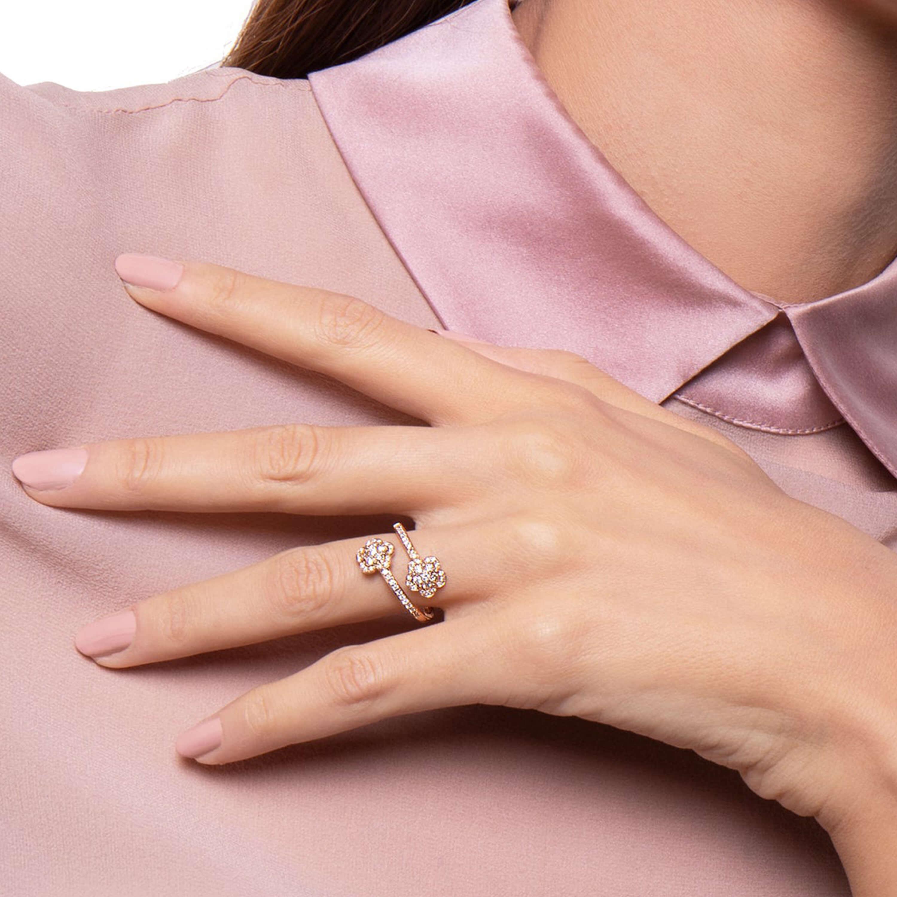 Pasquale Bruni ring Figlia dei Fiori rose gold 16033R