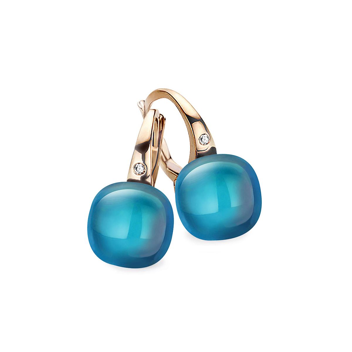 Bigli earrings Mini Sweety, London Blue Topaz, 20O42RLOPMP