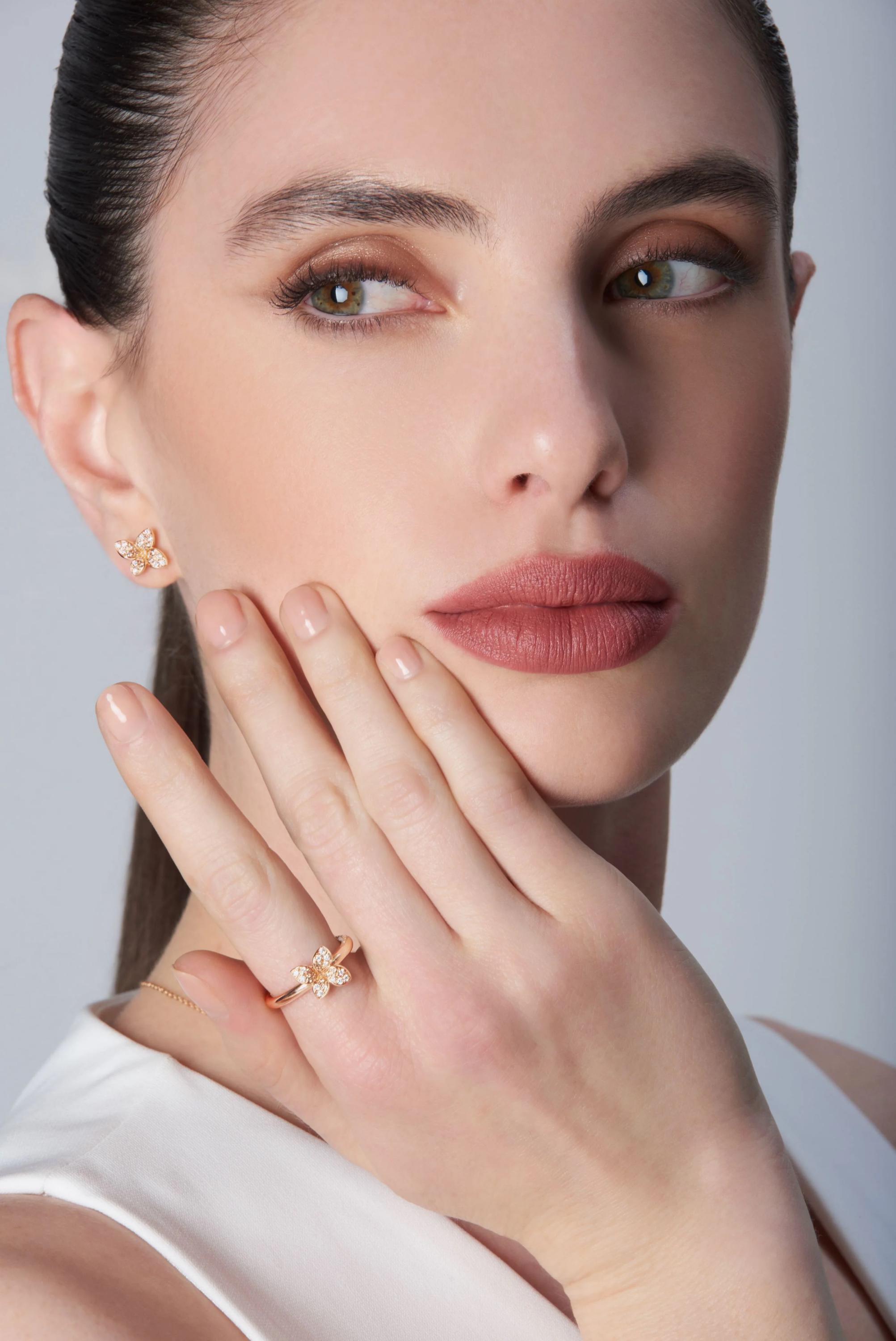 Pasquale Bruni Petit Garden Ring 16801R aus 750 Roségold mit Diamanten