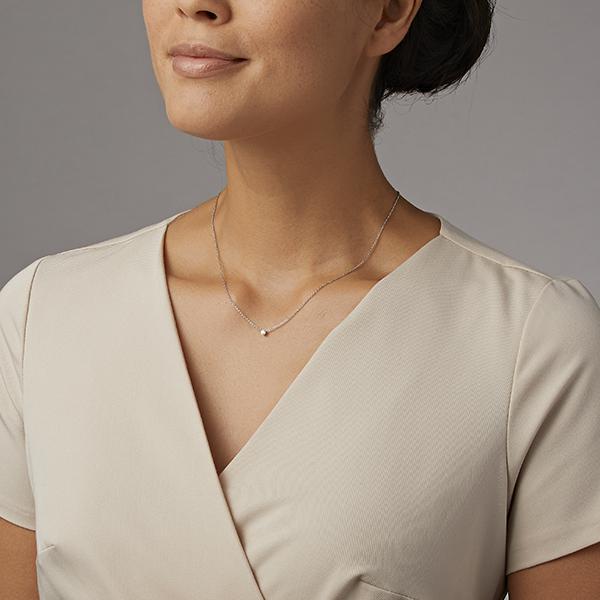 Henrich & Denzel solitaire necklace, platinum, P5881.01000