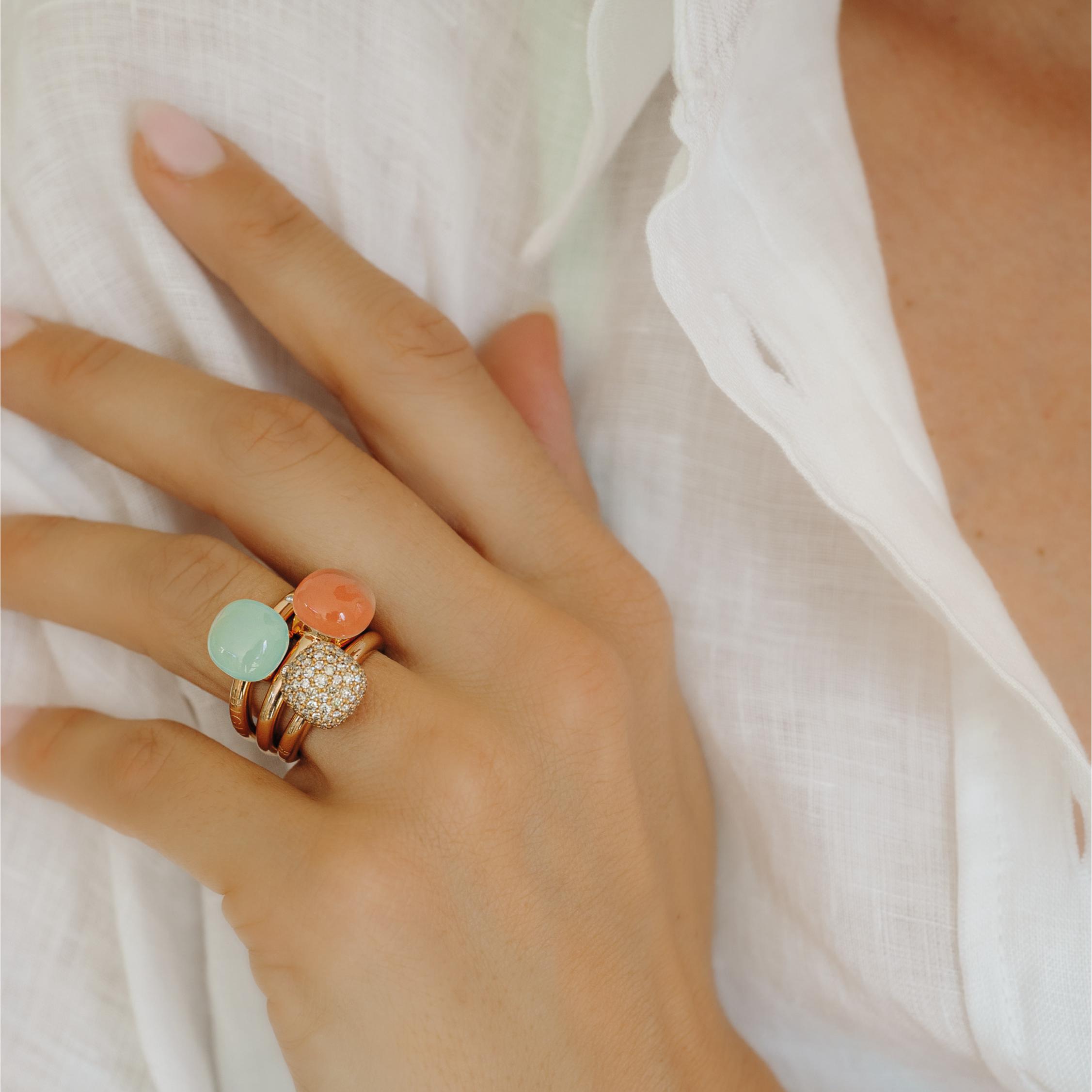 Bigli Ring Mini Sweety | Aquamarine Mist | 20R88RAQLAMP