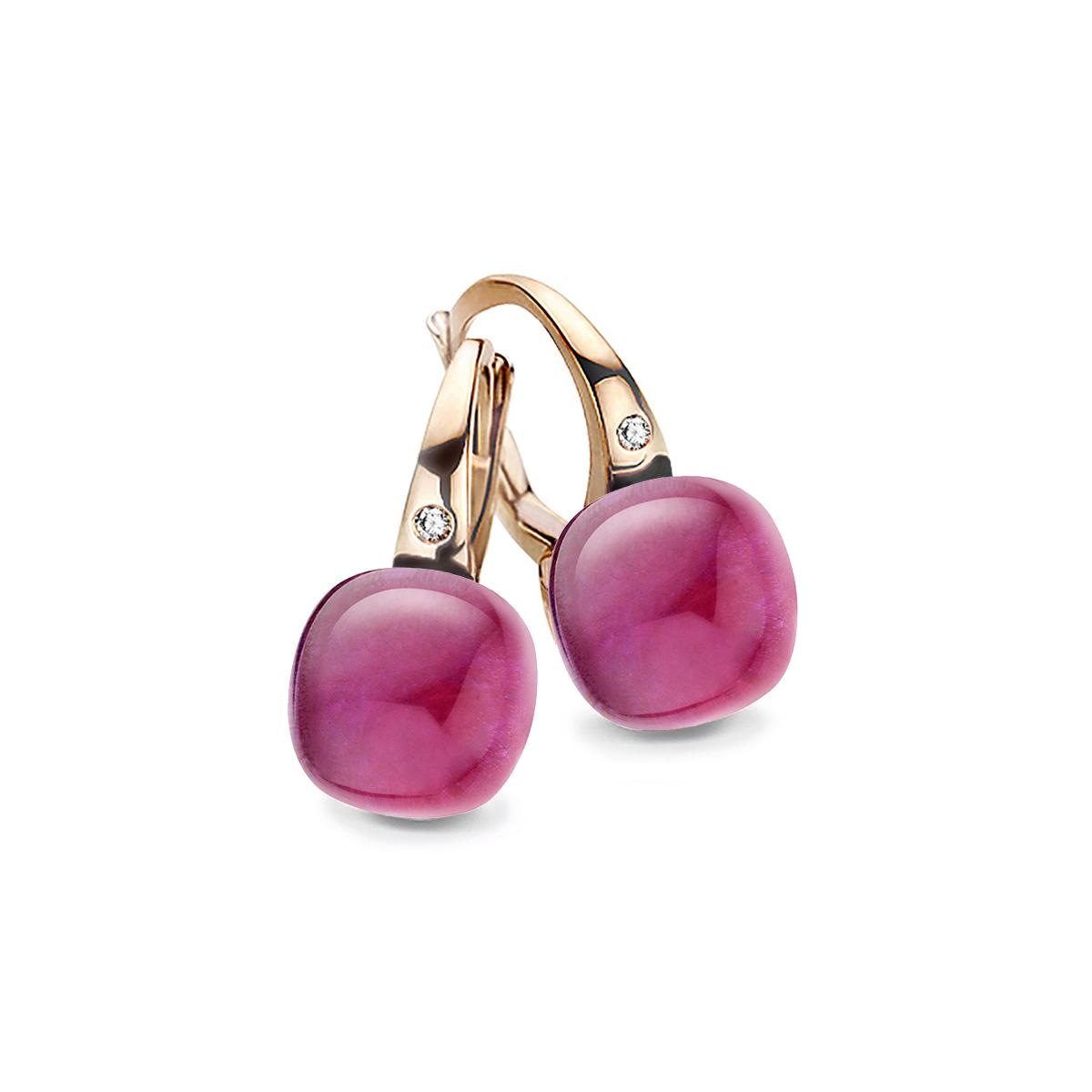 Bigli Earrings Mini Sweety, Amethyst Blush, 20O42RAMRUBMB
