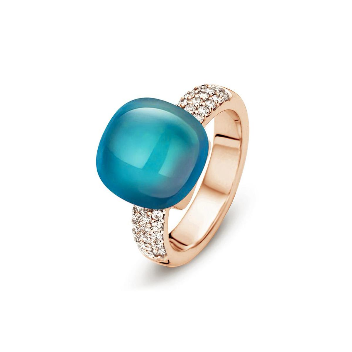 Bigli Ring Mini Sweety | London blue Topas | 20R128RLOBMPDIA
