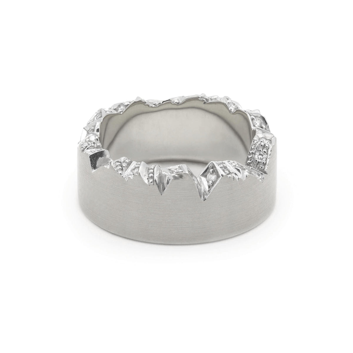 Alpenring Palladium mit Diamanten von Schmuckwerk
