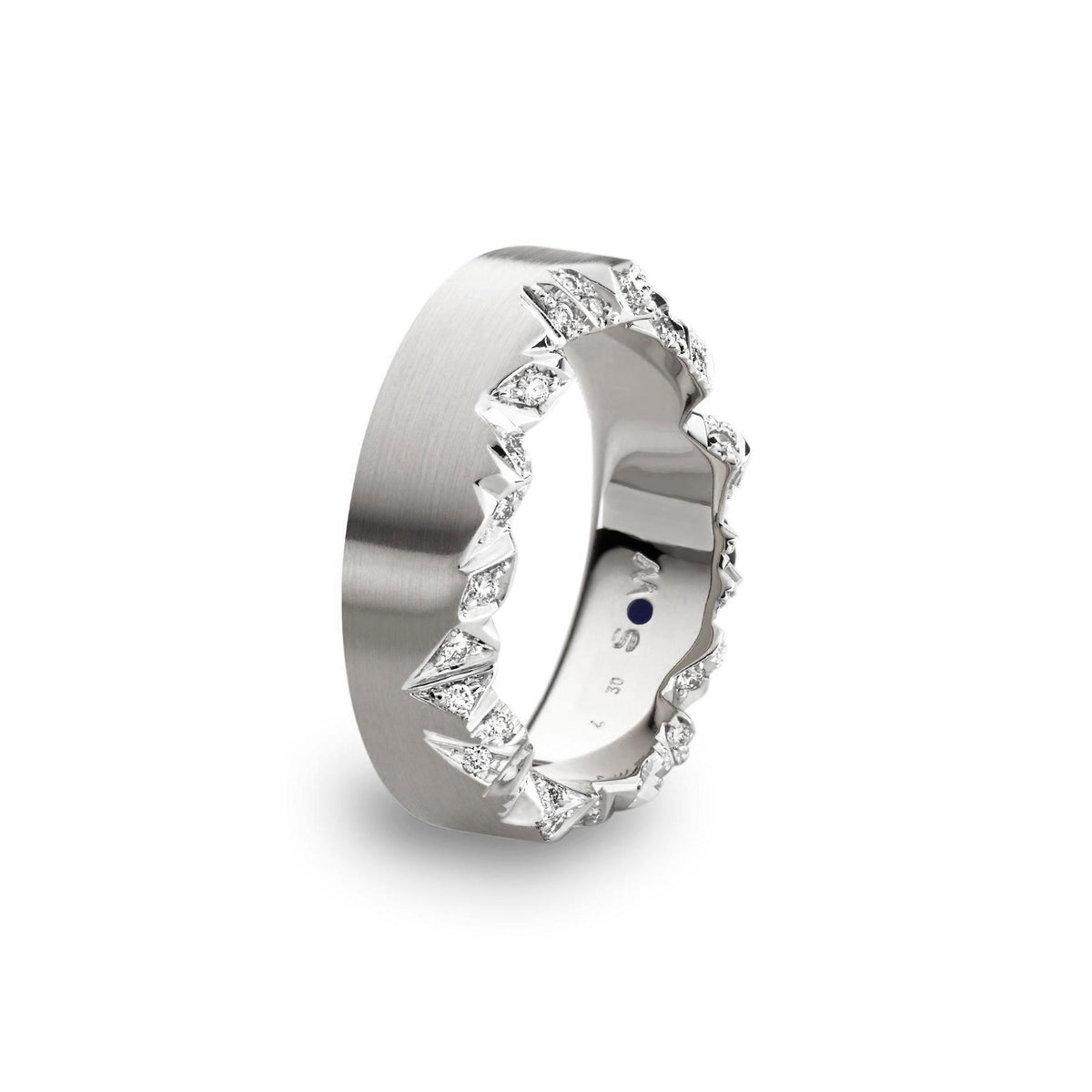 Alpenring aus Palladium mit Diamanten von Schmuckwerk