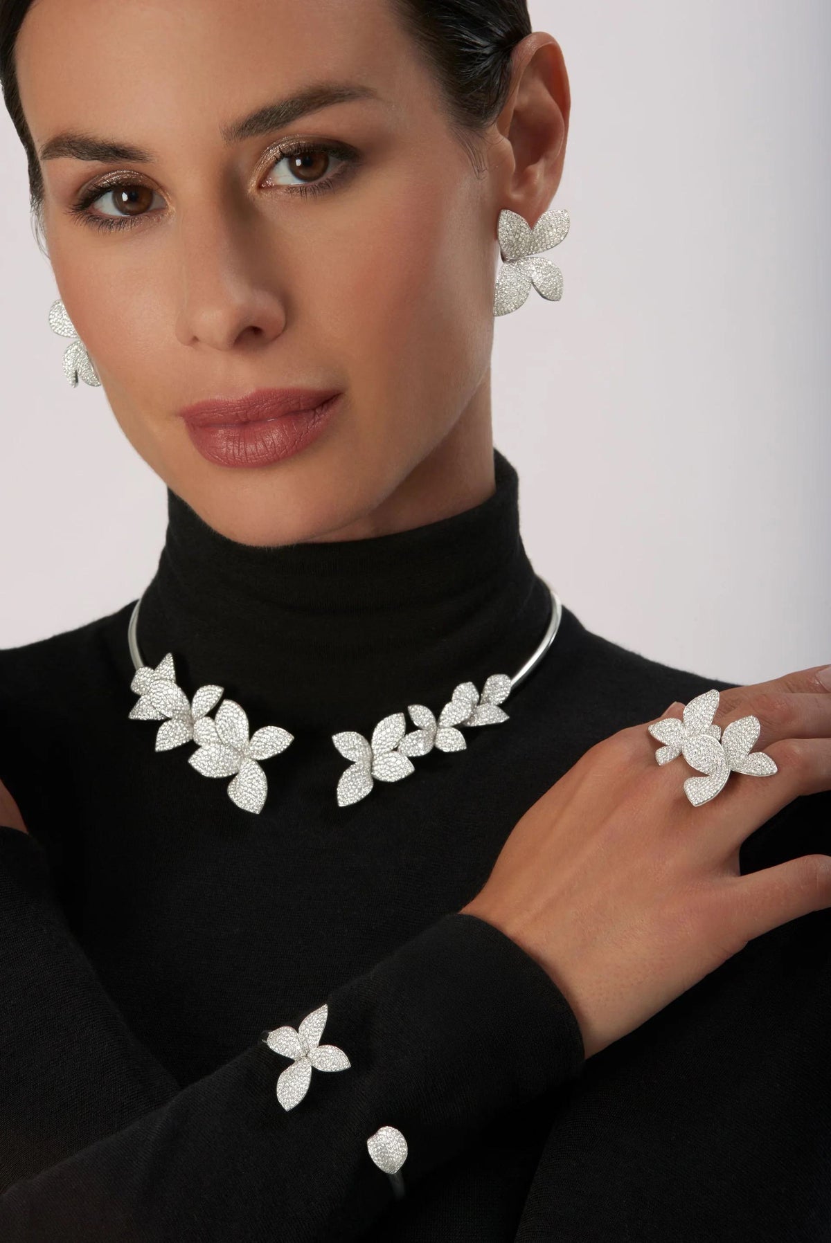 Armreif aus Weißgold mit Diamanten – Pasquale Bruni Giardini Segreti