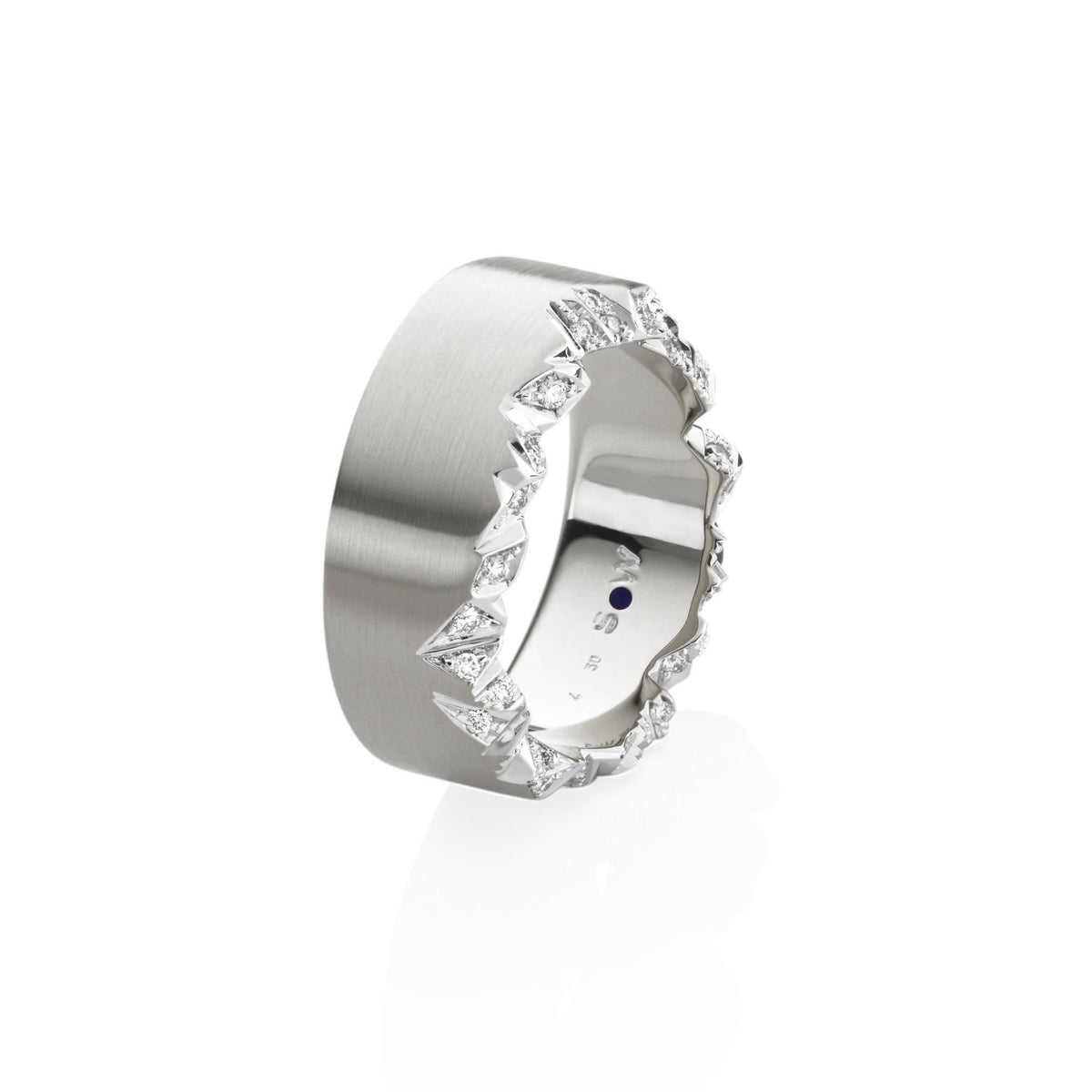 Alpenring Palladium mit Diamanten von Schmuckwerk