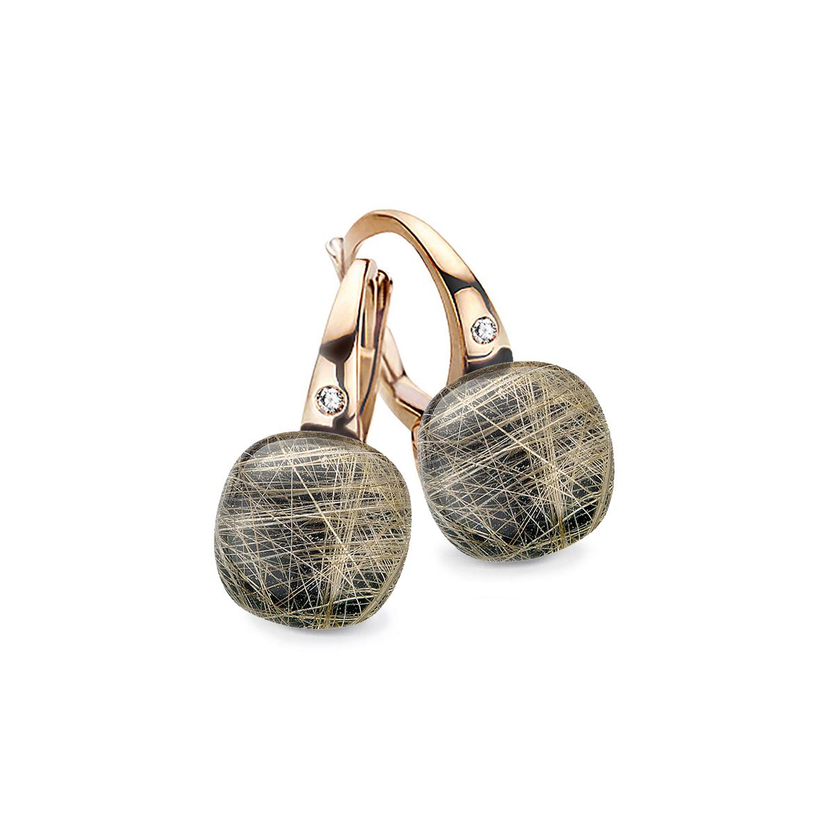 Bigli earrings Mini Sweety, Rutile In The Dark, 20O42RRUTONYX