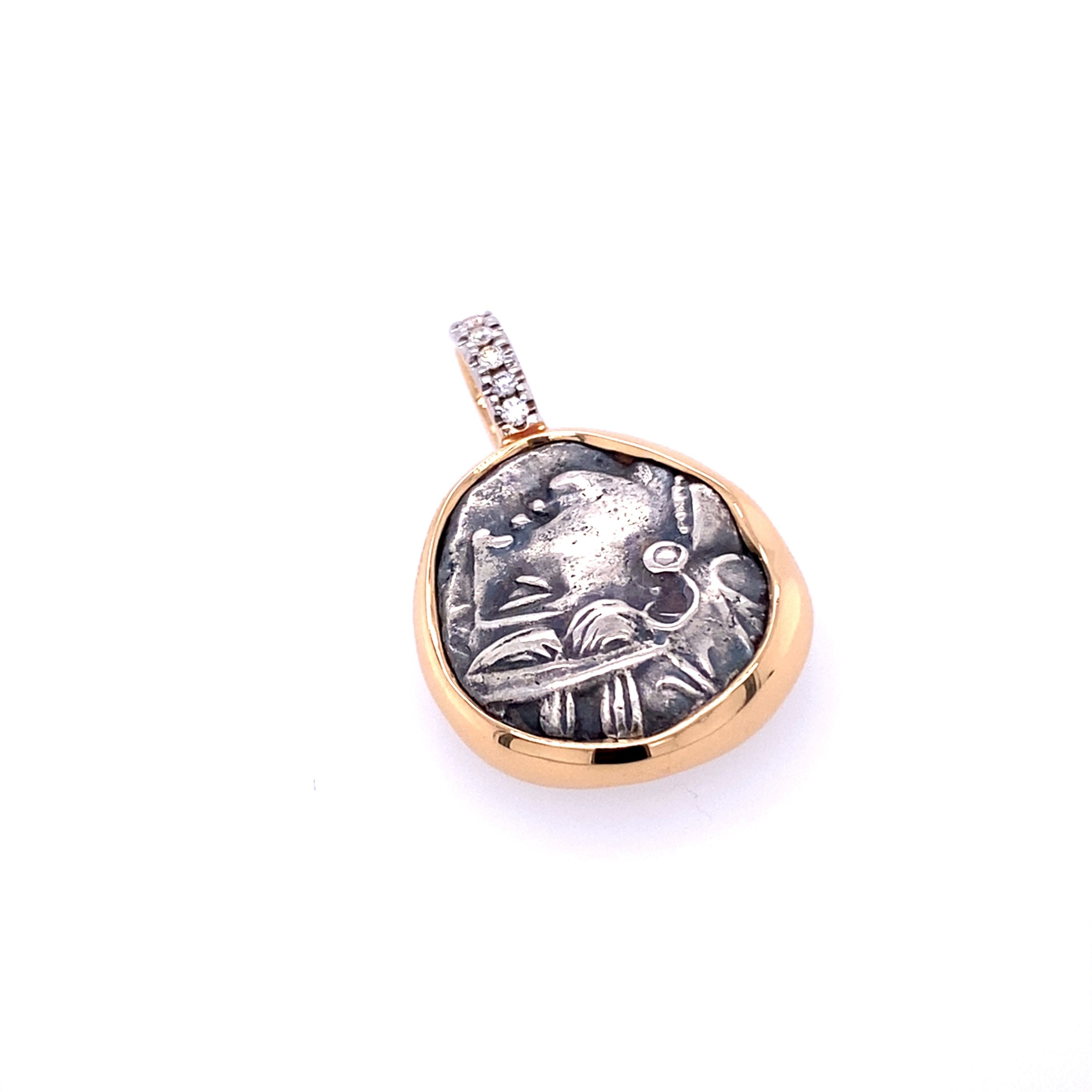Twentyten Münz Anhänger Eule/Athena aus der Kollektion TWENTYten