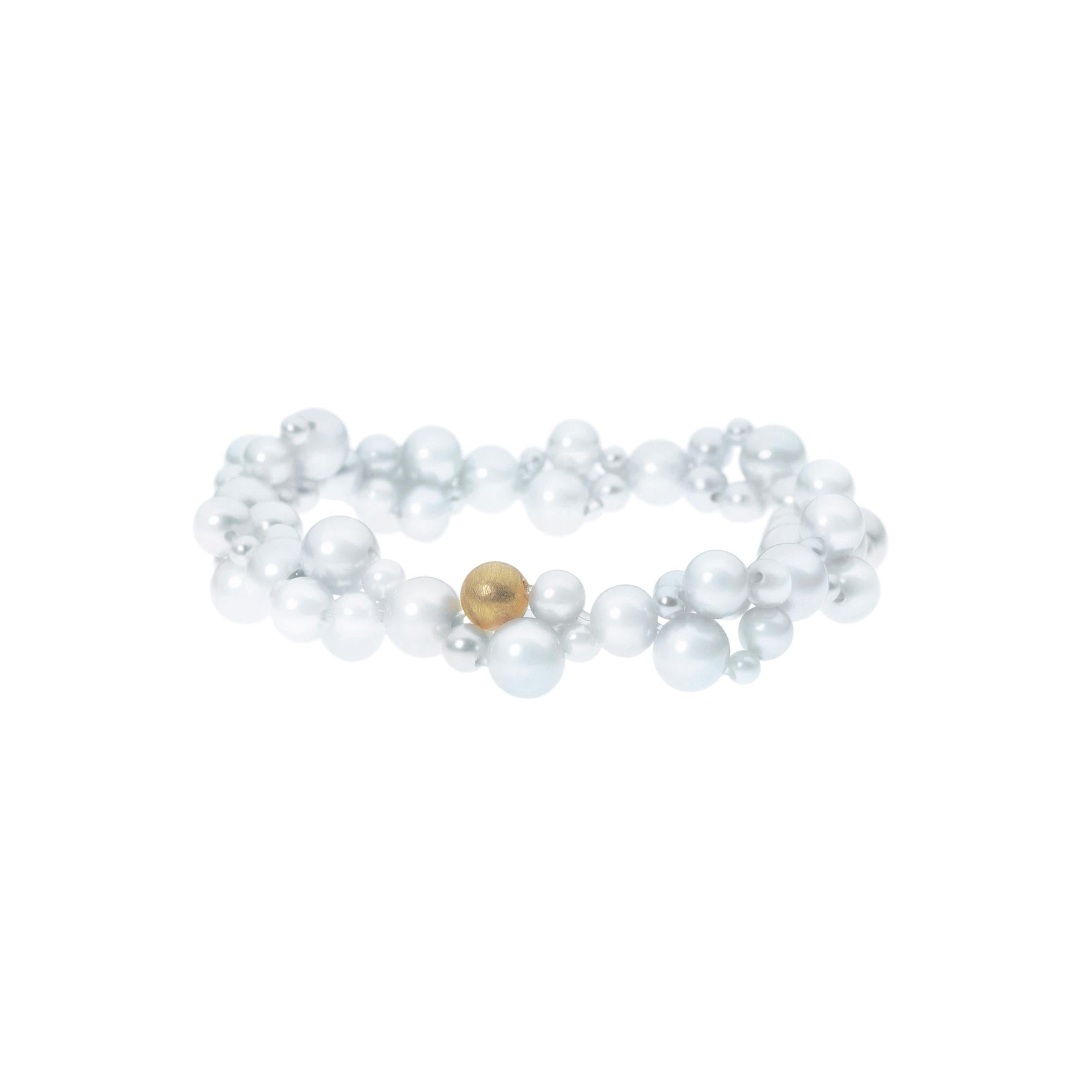 Schmuckwerk Pearl Rush bracelet, yellow gold, WA421-GG