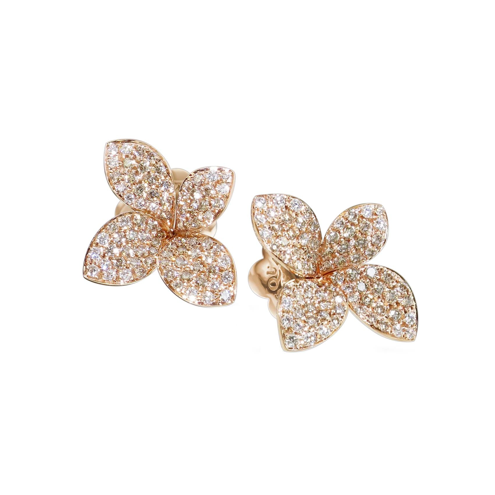 Pasquale Bruni earrings Petit Garden rose gold diamonds 15377R