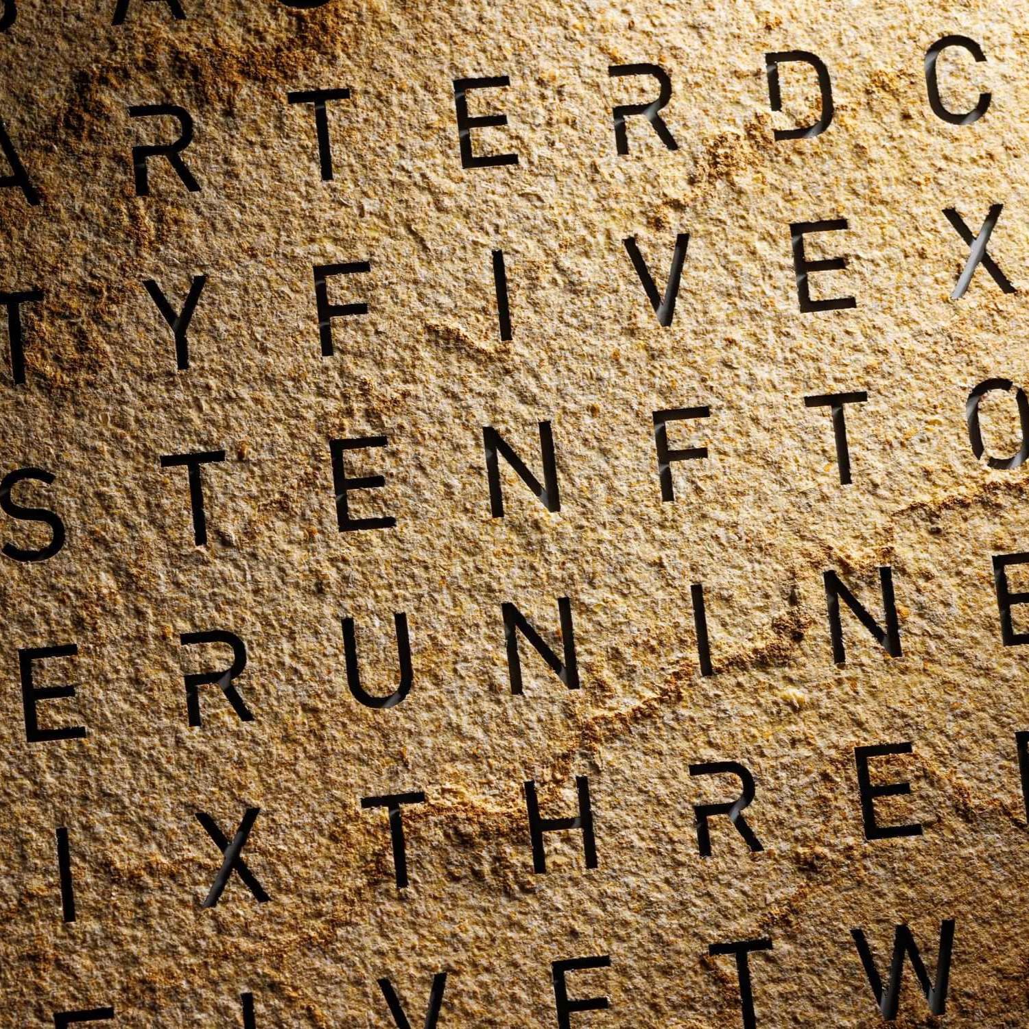 Qlocktwo Frontcover für Wanduhr Earth 45 | Desert | FCDS