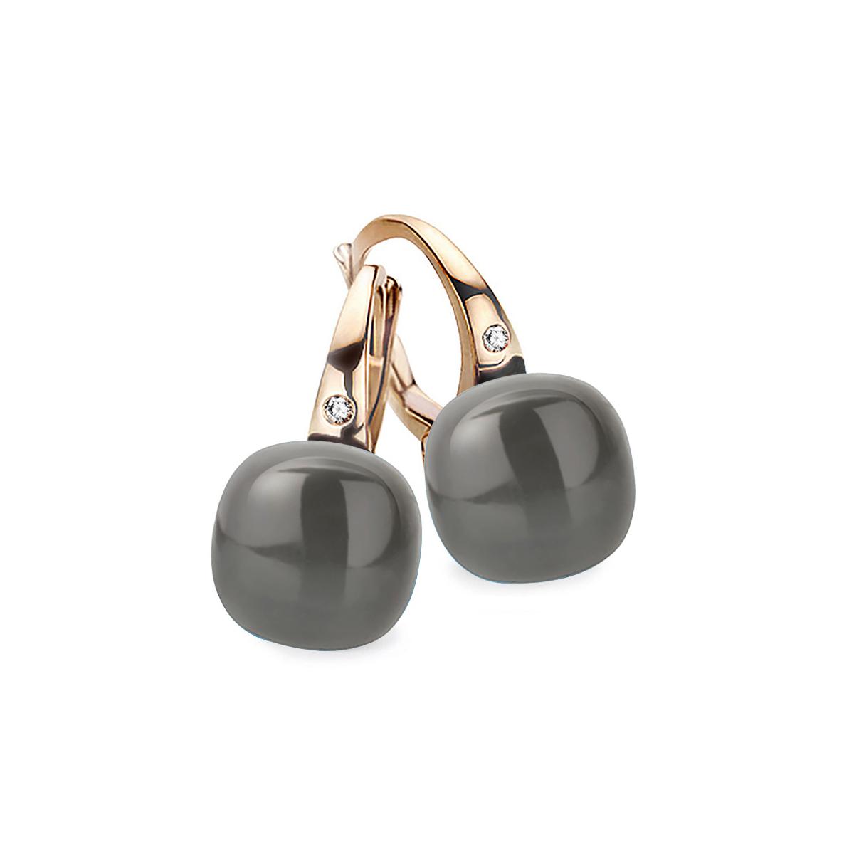 Bigli earrings Mini Sweety, Gray Adularia, 20O42RADGRMP