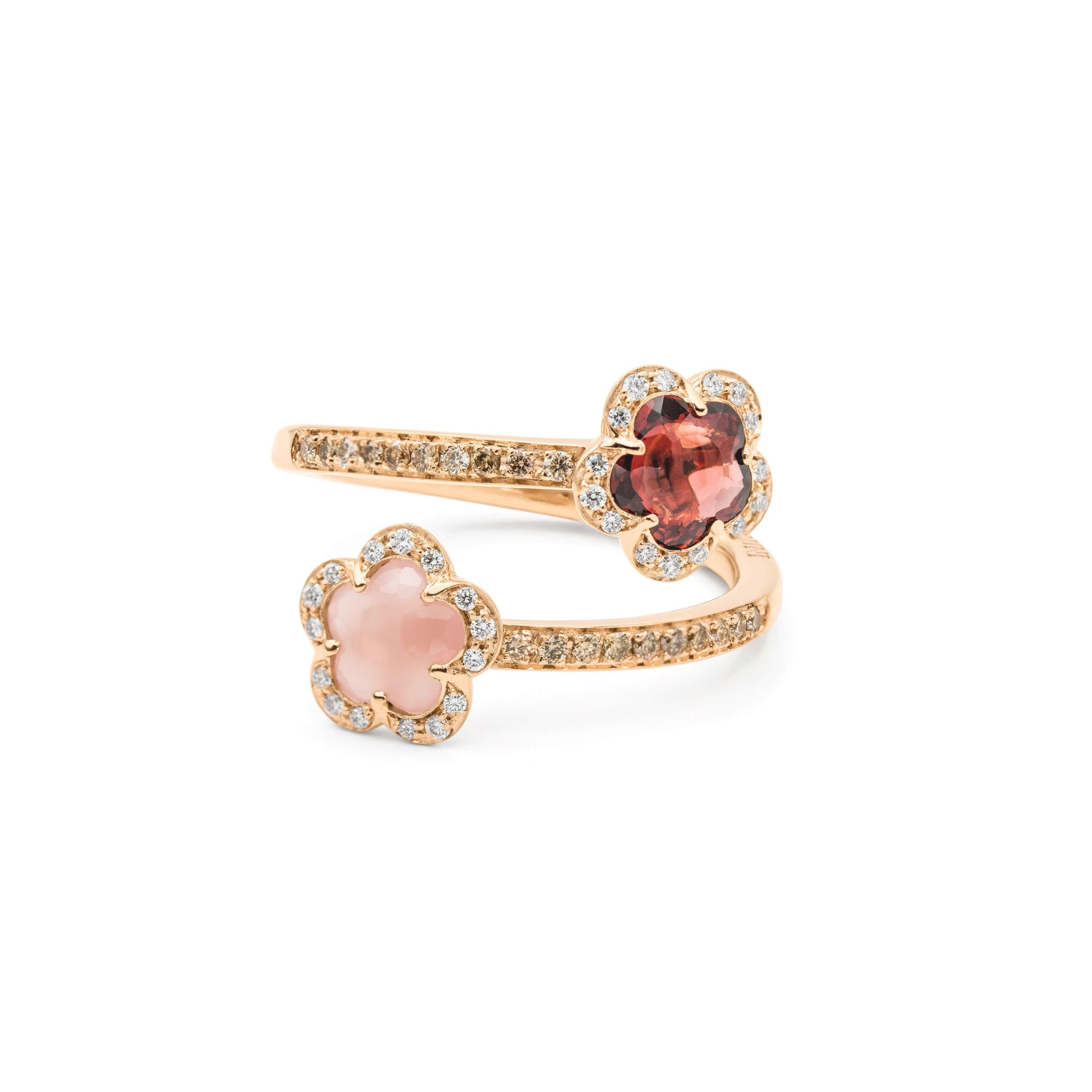 Pasquale Bruni ring Figlia dei Fiori rose gold diamonds 15958R