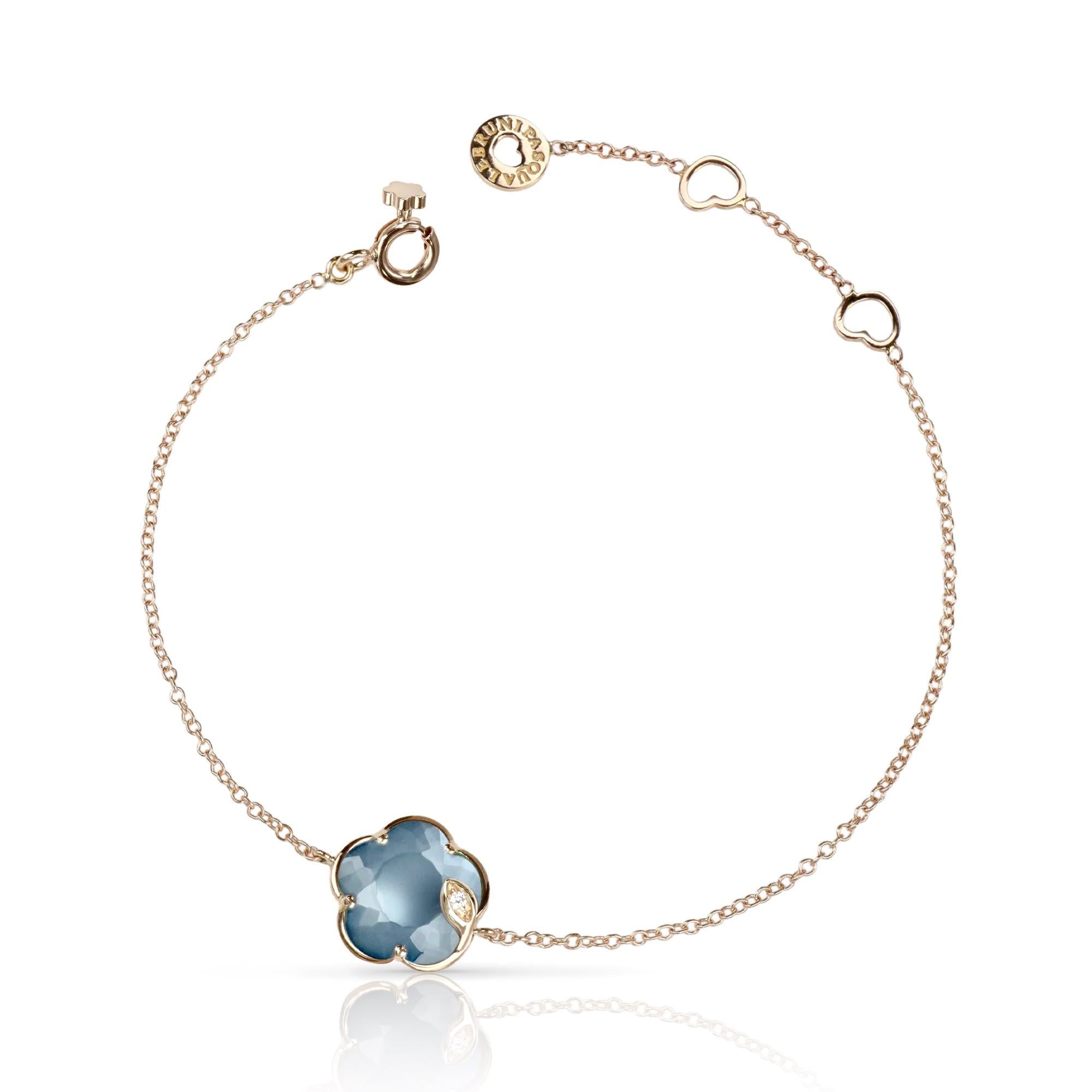 Pasquale Bruni Ton Joli Armband 16787R aus 750 Roségold mit Onyx, Mondstein und Diamant