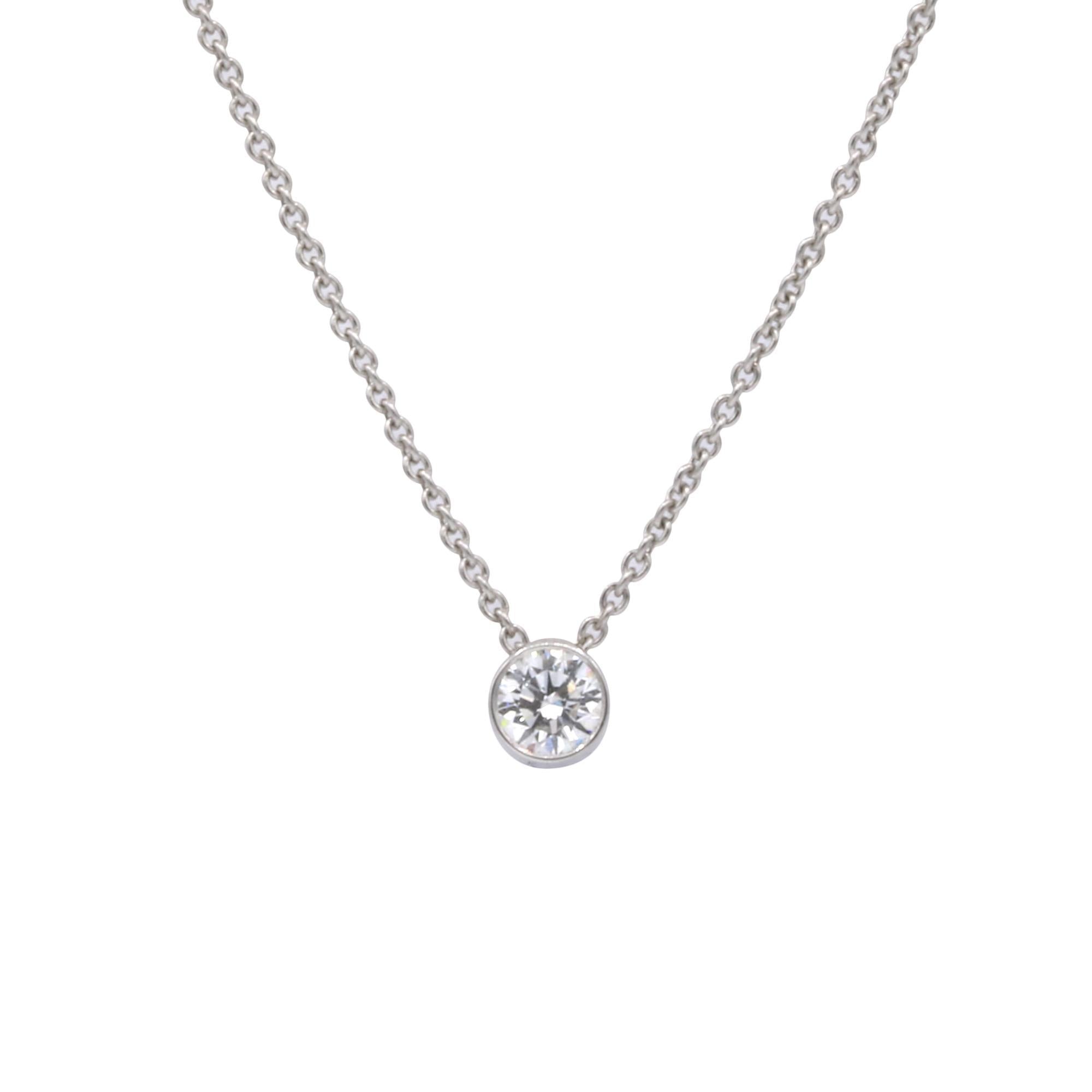 Henrich & Denzel solitaire necklace, platinum, P5881.01000