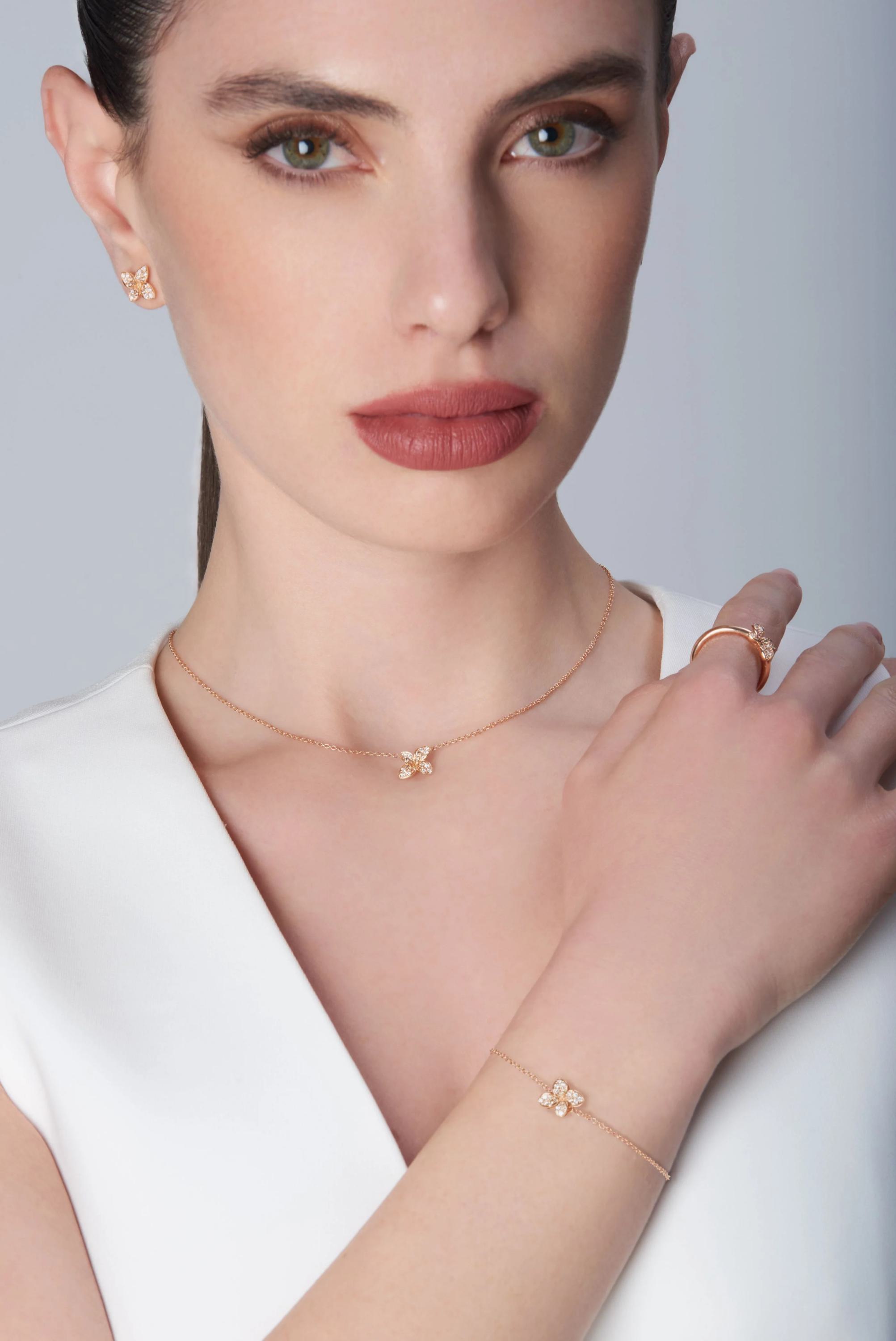 Pasquale Bruni Petit Garden Collier 16795R aus 750 Roségold mit Diamanten