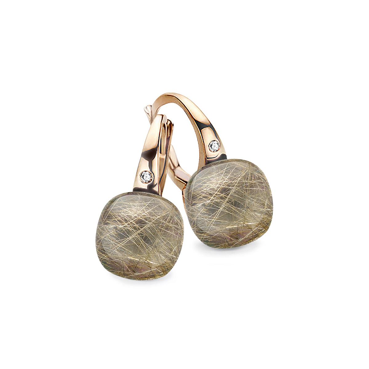 Bigli Earrings Mini Sweety, Rutile Shades Of Grey, 20O42RRUTMPGR