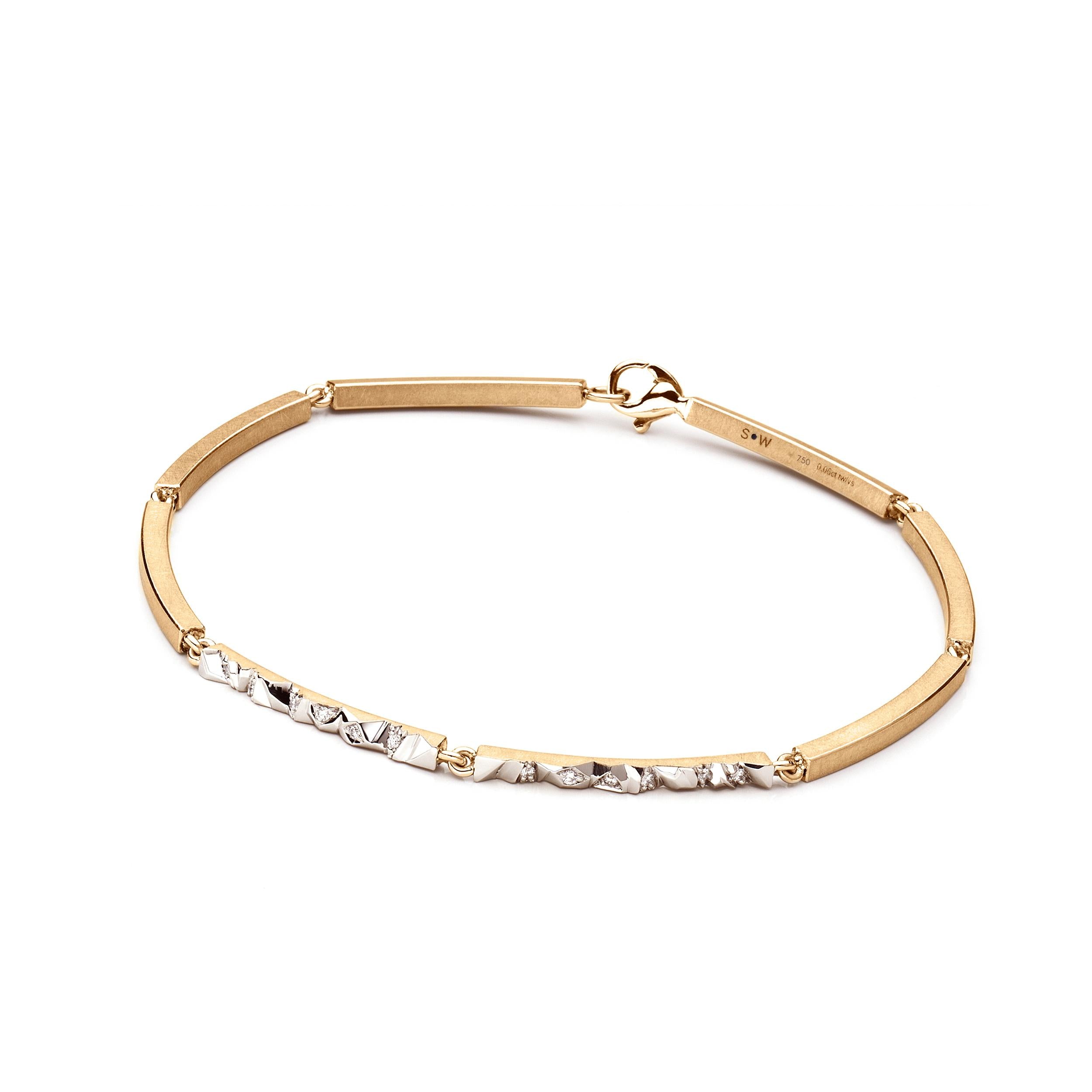 Schmuckwerk bracelet Alps, red gold, GA505-RG
