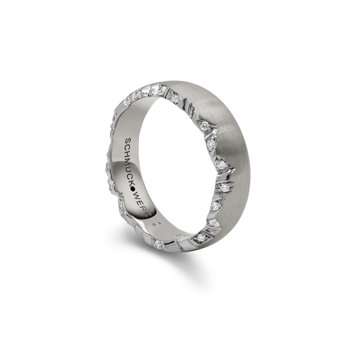 Alpenring Platin mit Diamanten von Schmuckwerk