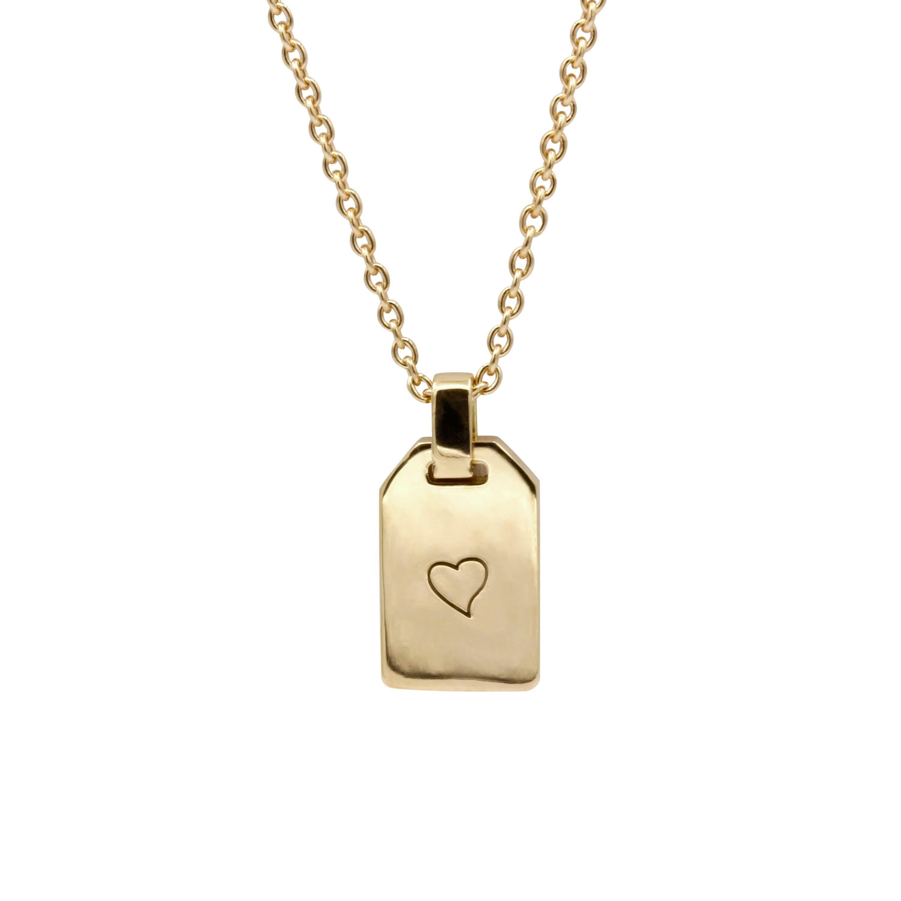 Schmuckwerk Collier Tag-Anhänger | OH204-GG