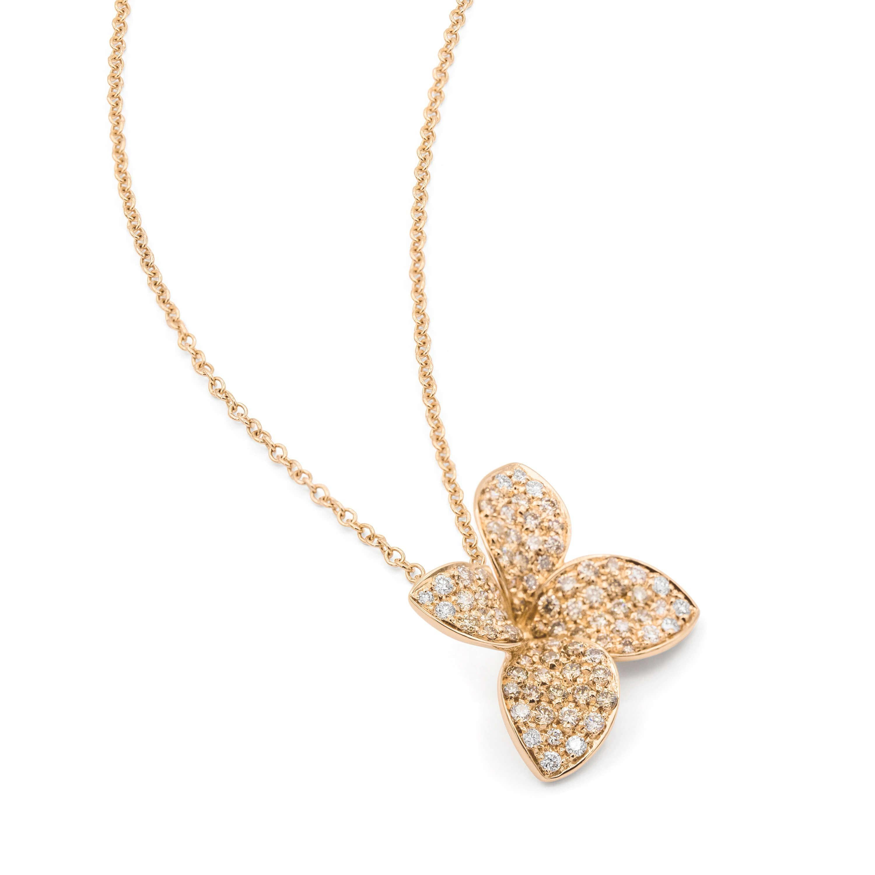 Pasquale Bruni Necklace Petit Garden rose gold diamonds 15382R