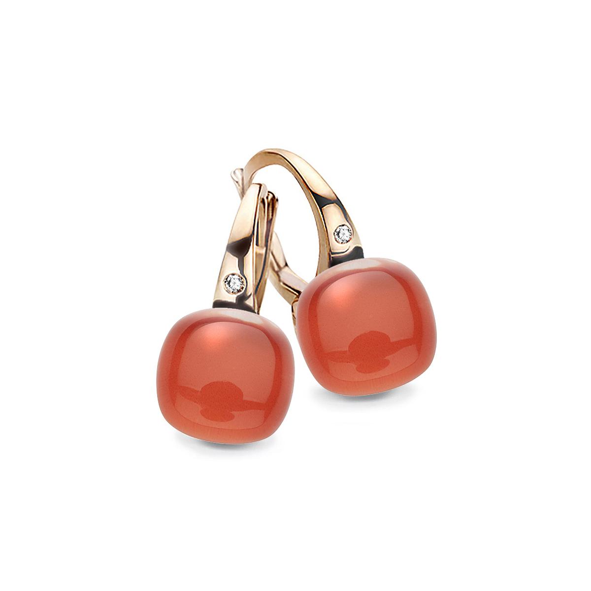 Bigli Earrings Mini Sweety, Deep Coral, 20O42RCRPC