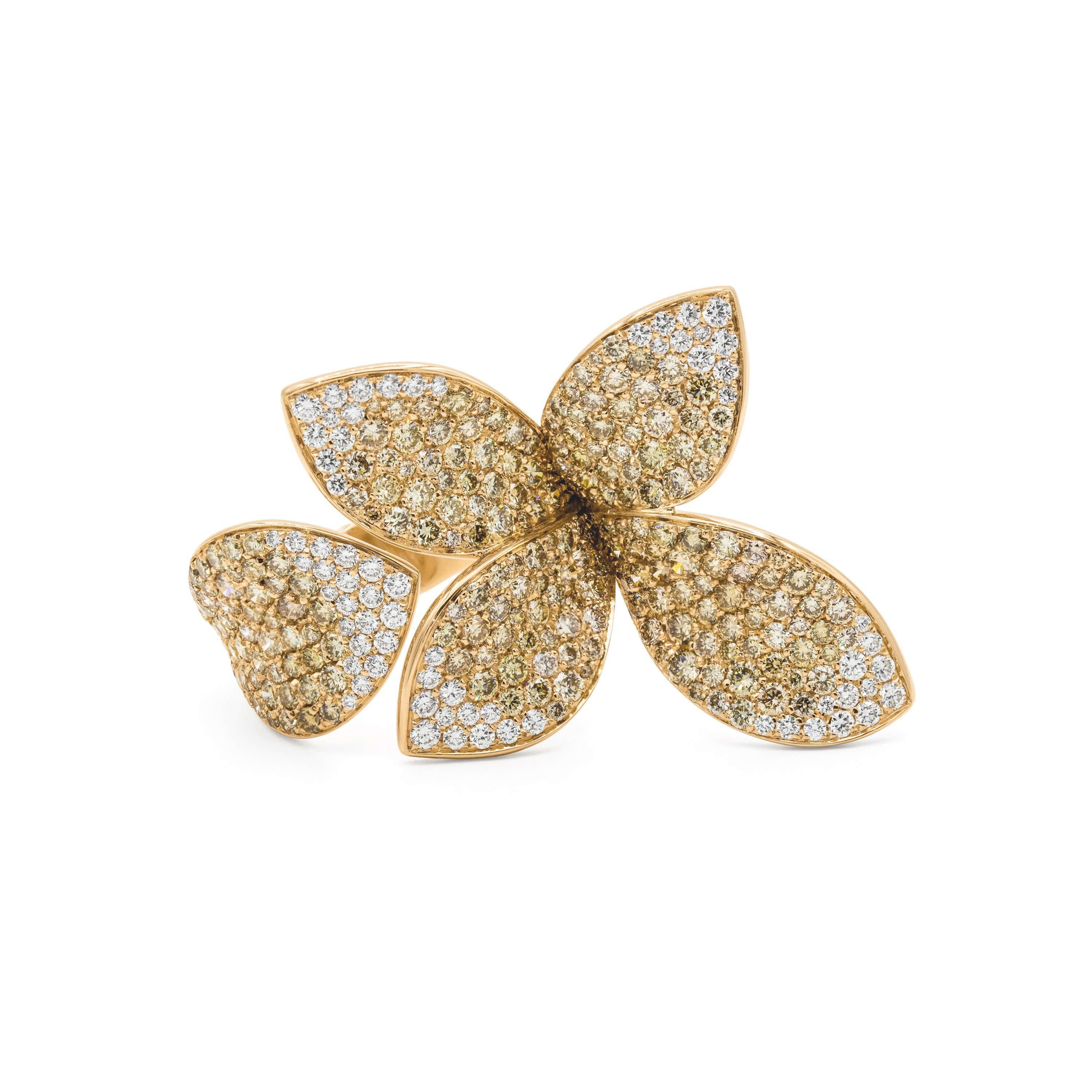 Pasquale Bruni ring Giardini Segreti rose gold diamonds 15115R