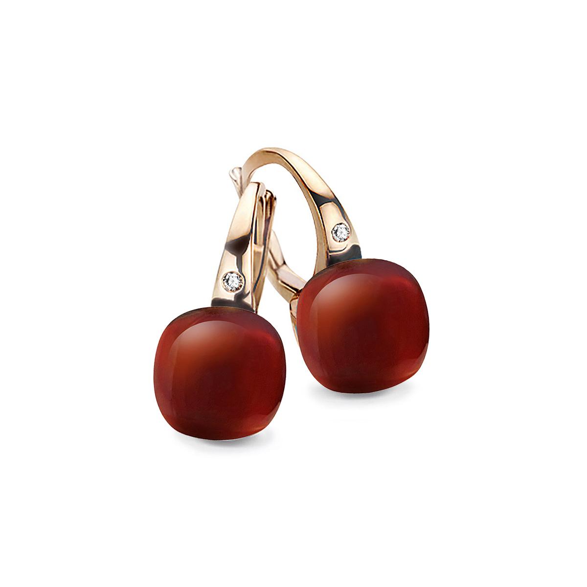 Bigli Earrings Mini Sweety, Burned Coral, 20O42RSQPC
