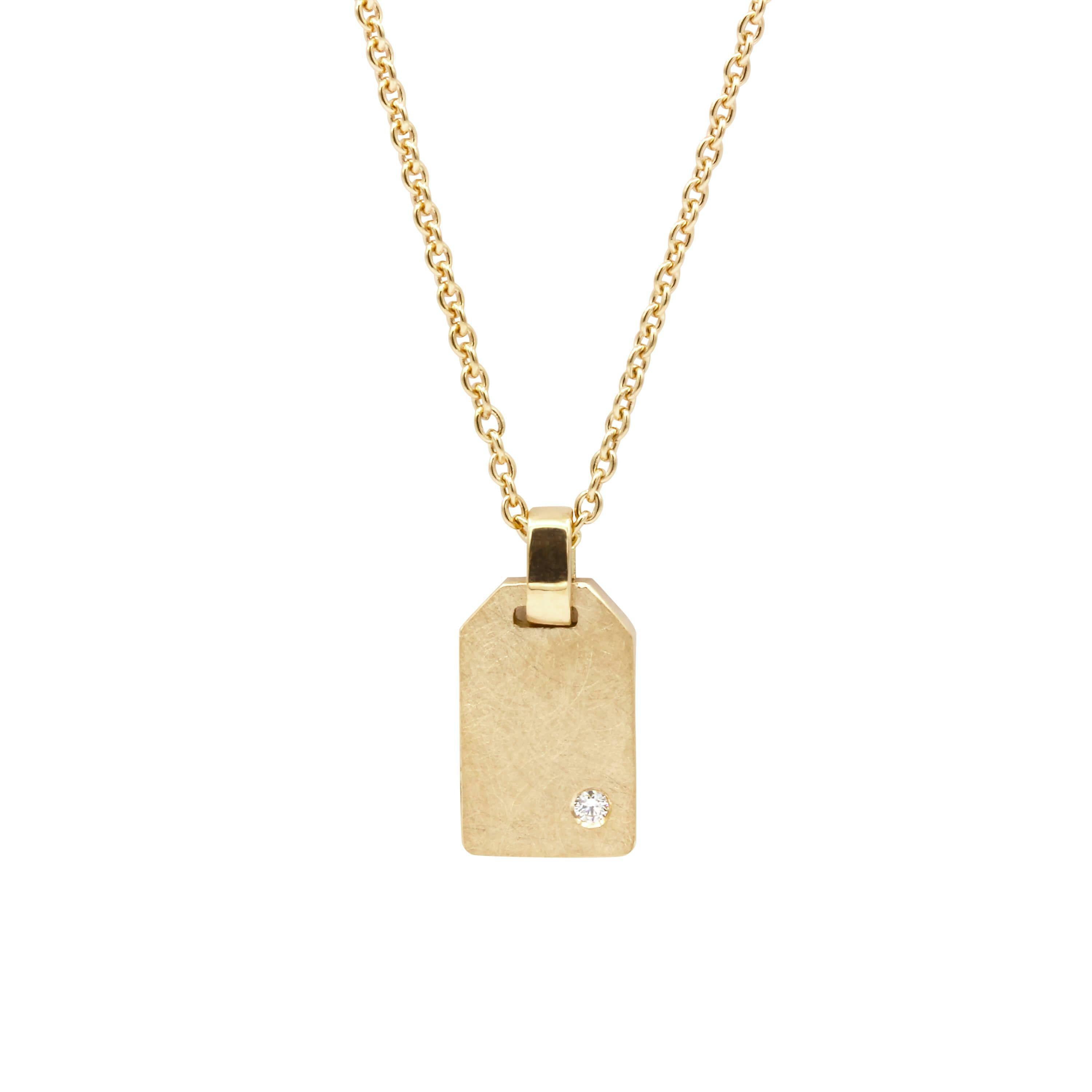 Schmuckwerk Collier Tag-Anhänger | OH204-GG