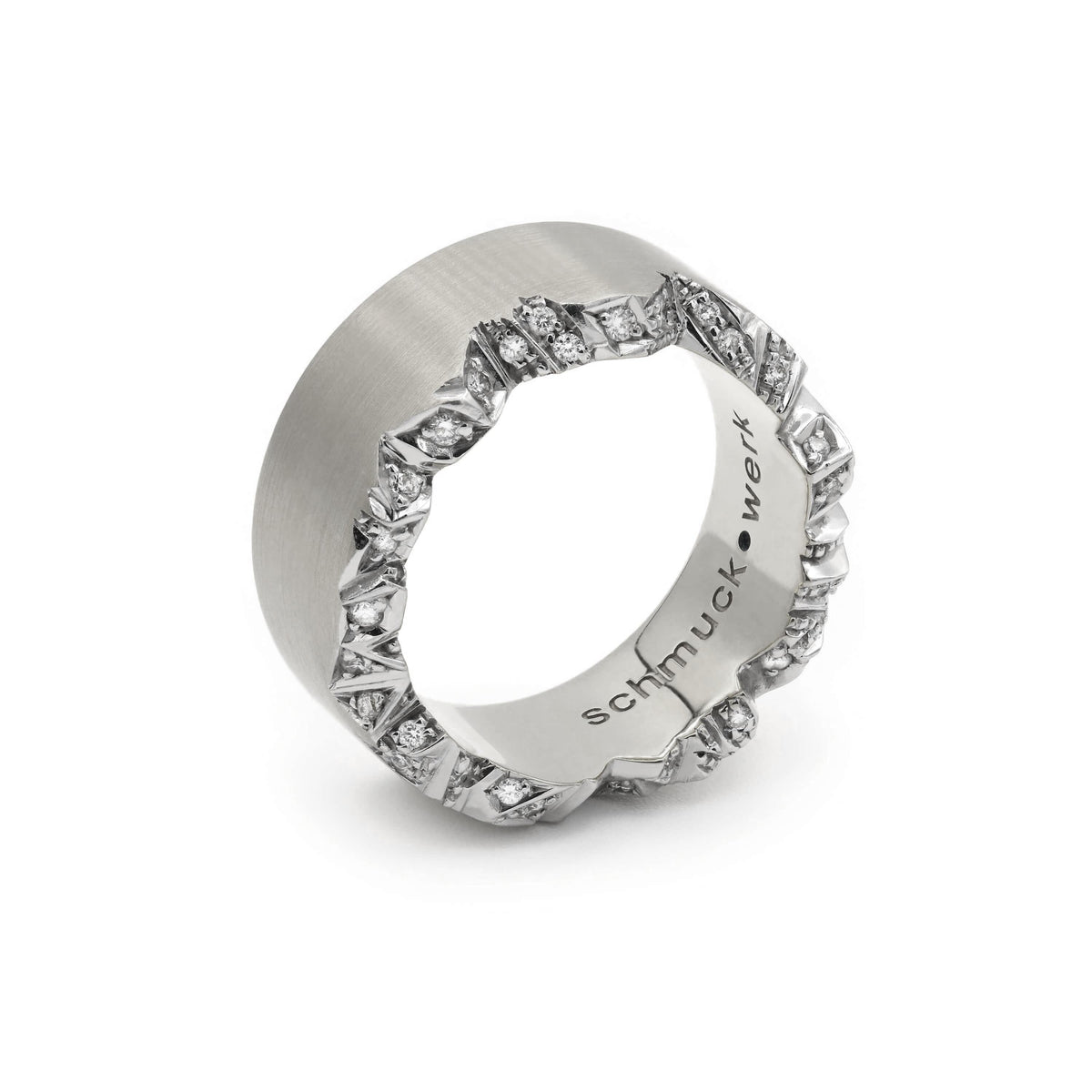 Alpenring Palladium mit Diamanten von Schmuckwerk