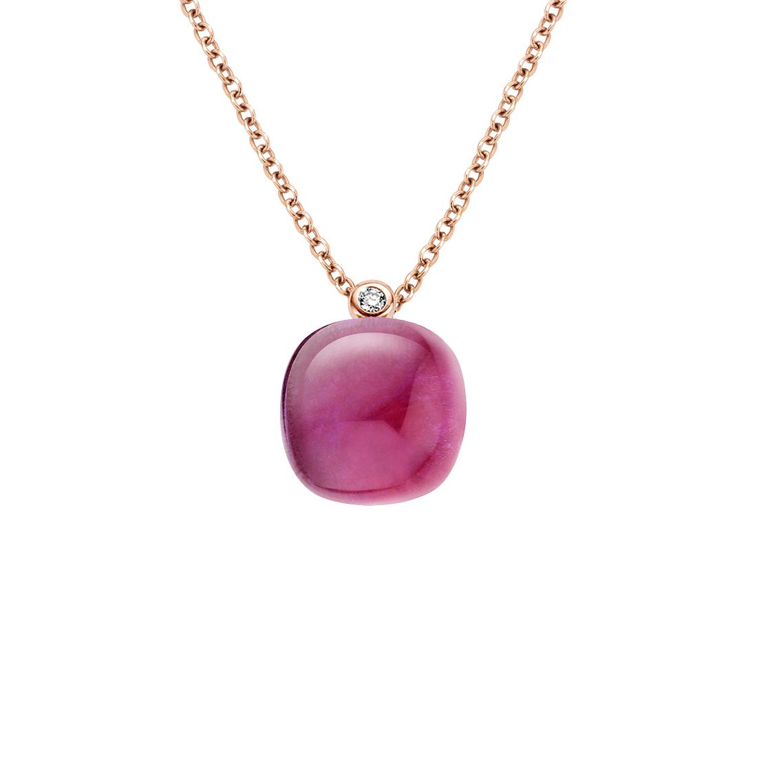 Bigli Necklace Mini Sweety, Amethyst Blush, 20H34RAMRUBMP