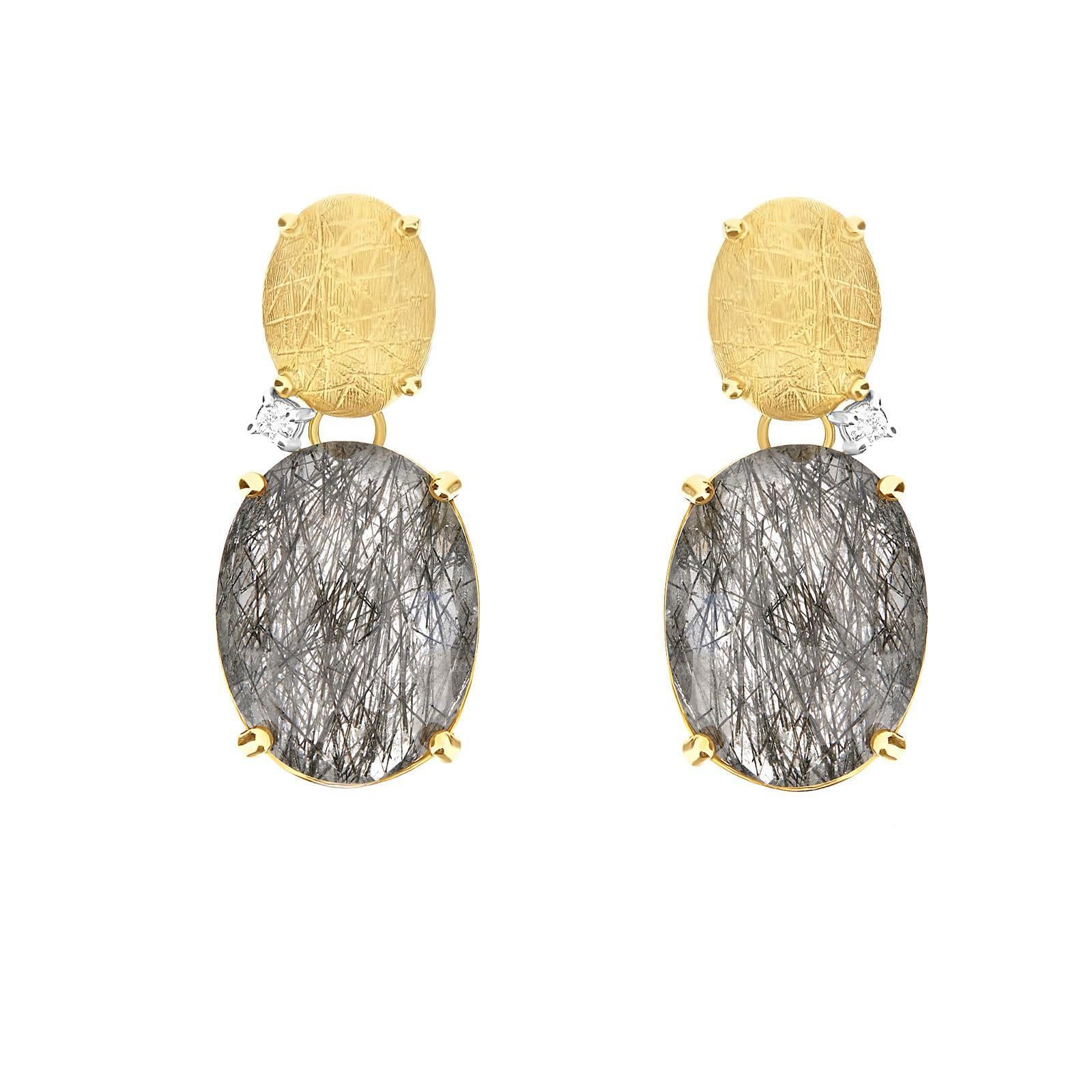 Nanis earrings Ipanema, yellow gold, OS16-515