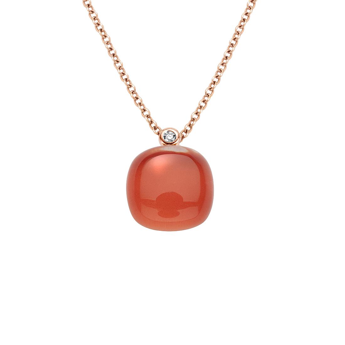Bigli Necklace Mini Sweety, Deep Coral, 20H34RCRPC/42
