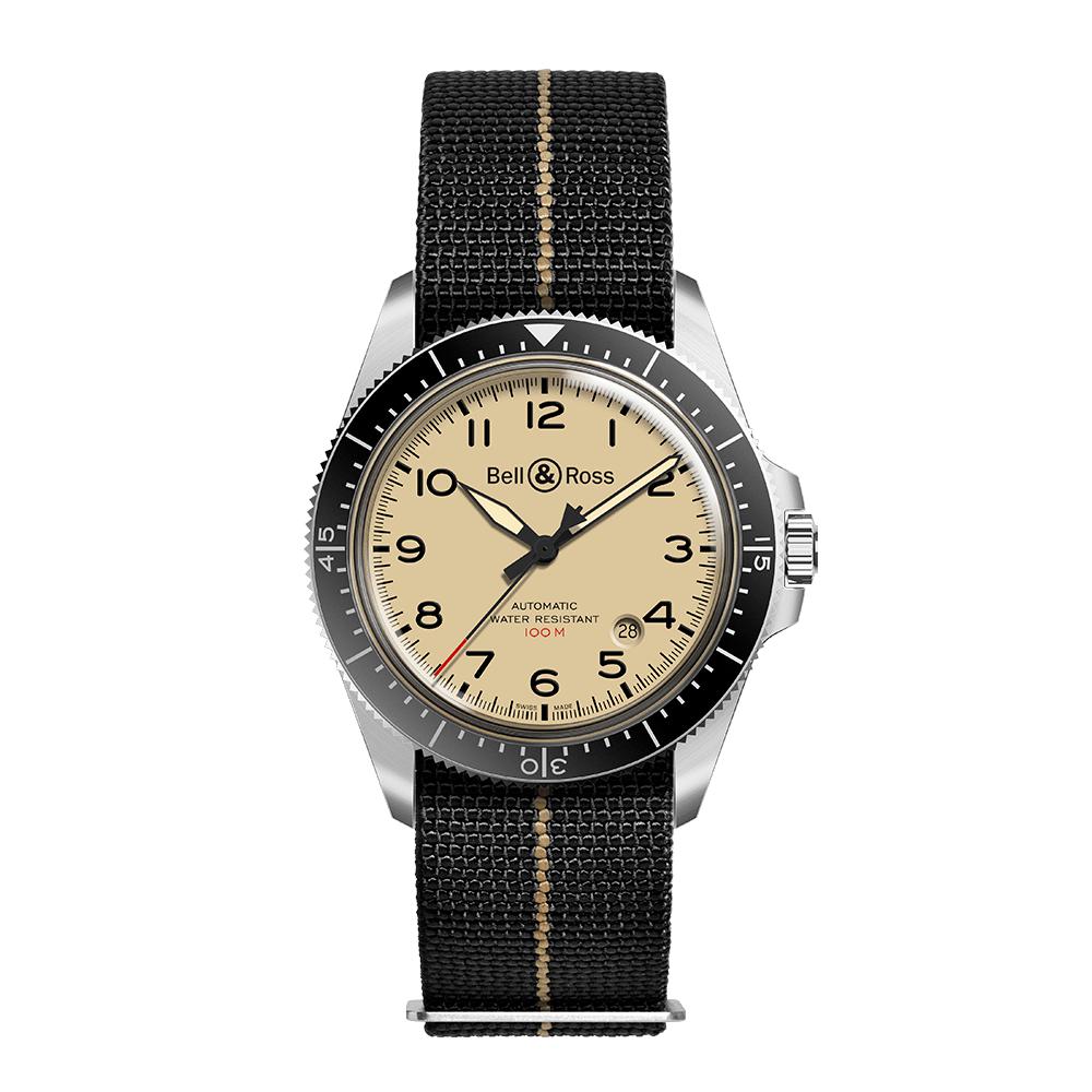 Bell & Ross Men's Watch Vintage BR Military Beige BRV292-BEI-ST/SF