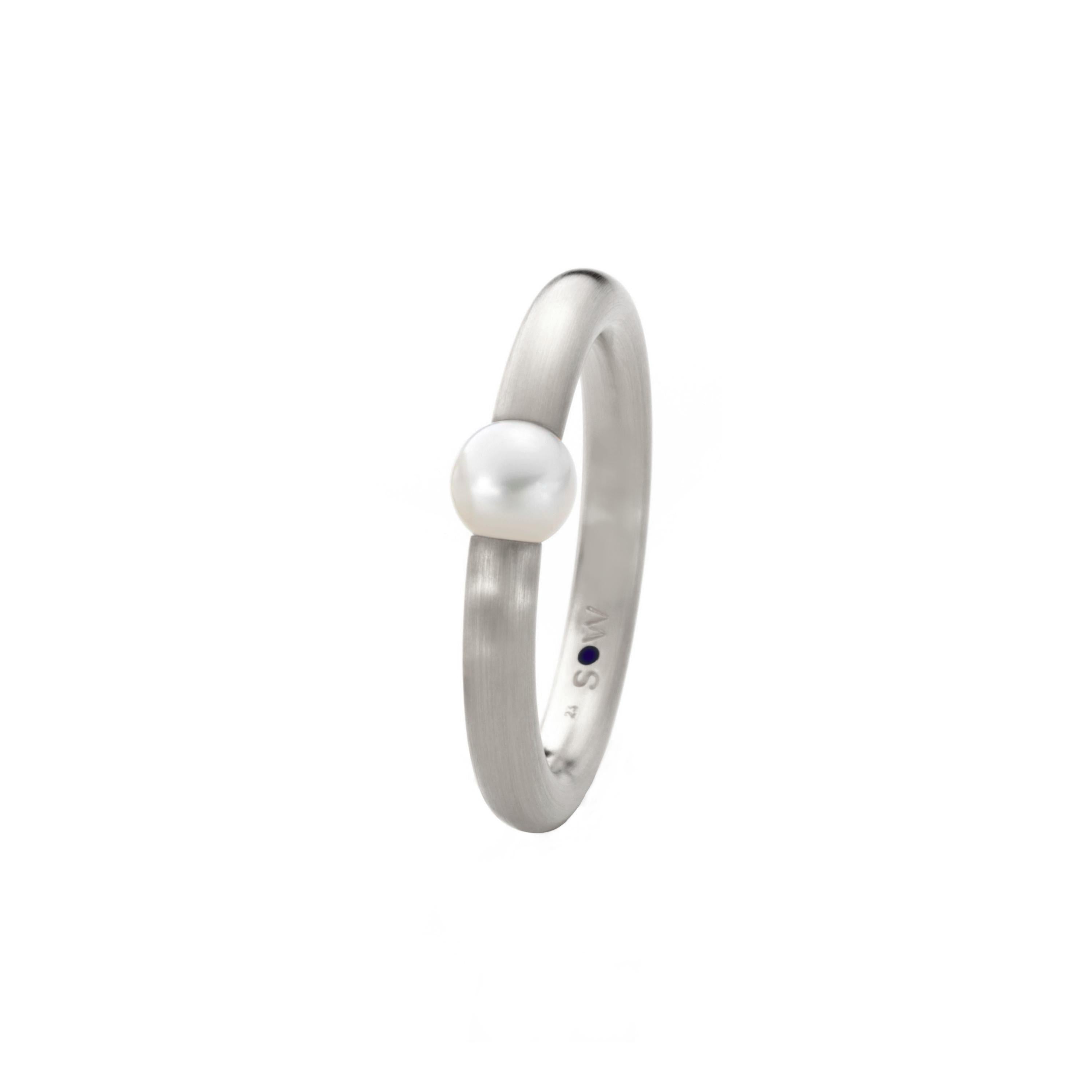Schmuckwerk Ring Pearl Rush, white gold, KR131-WG