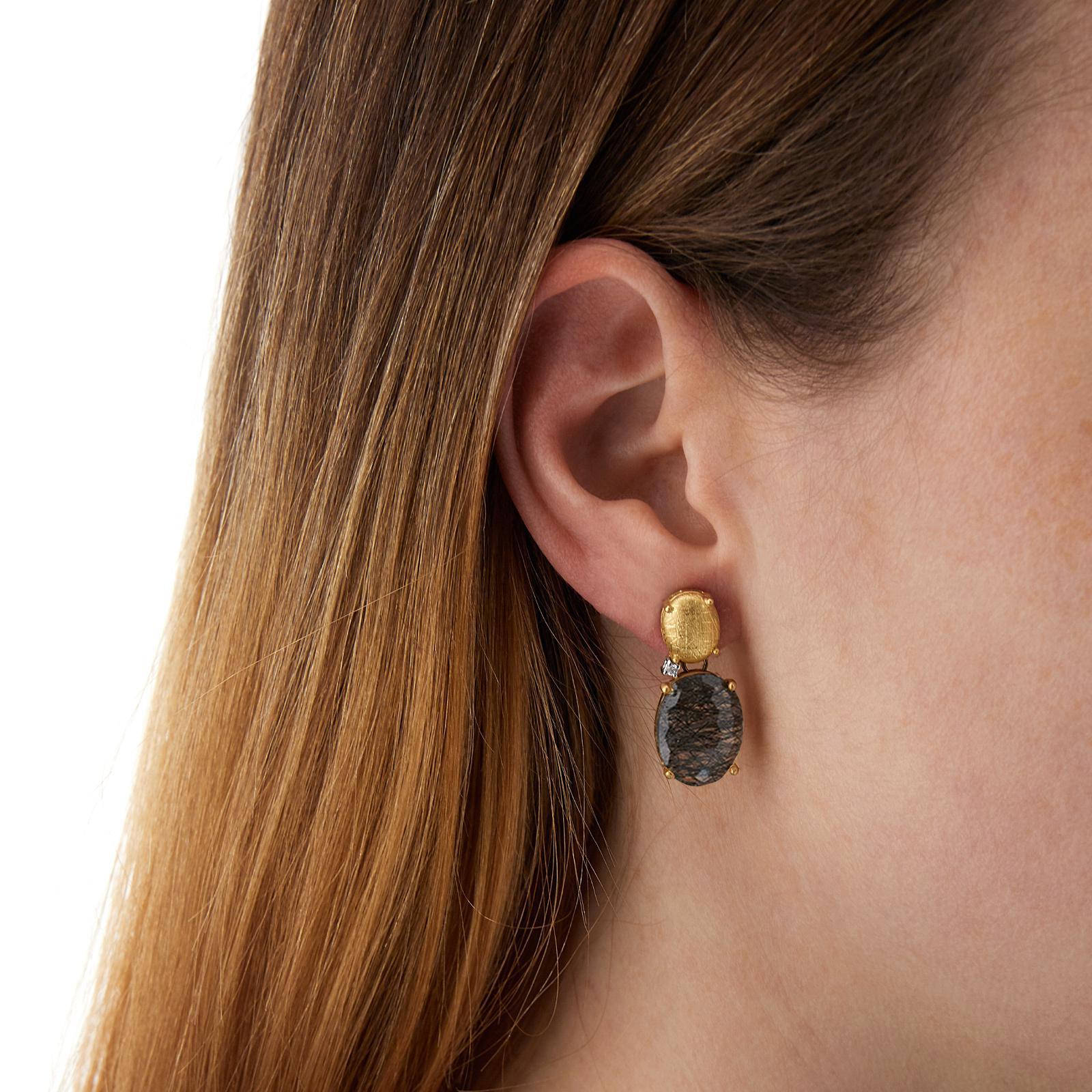 Nanis earrings Ipanema, yellow gold, OS16-515