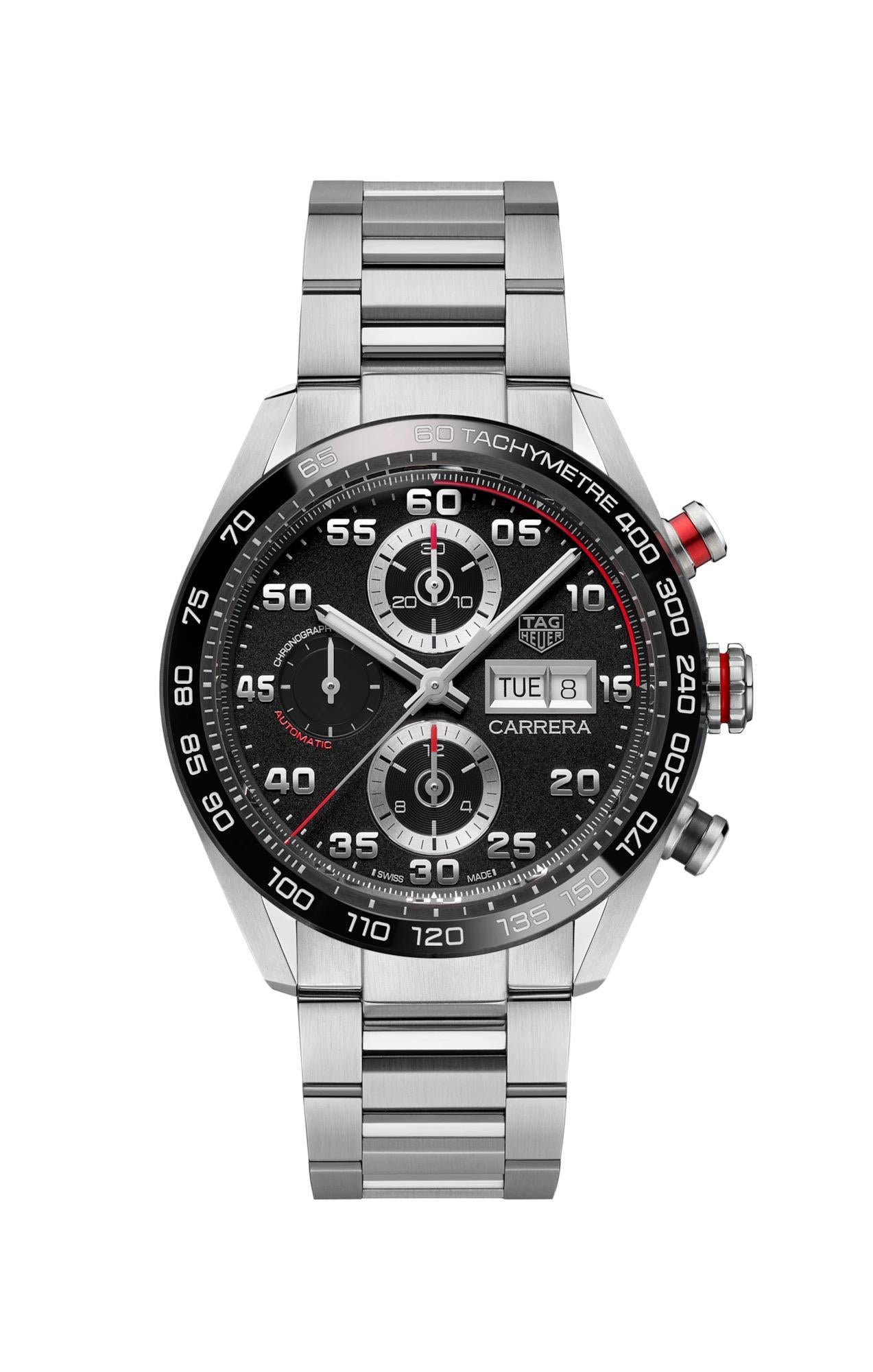 TAG Heuer Carrera Chronograph – Moderne Rennsport-Ikone mit Manufakturkaliber
Referenz CBN2A1AA.BA0643