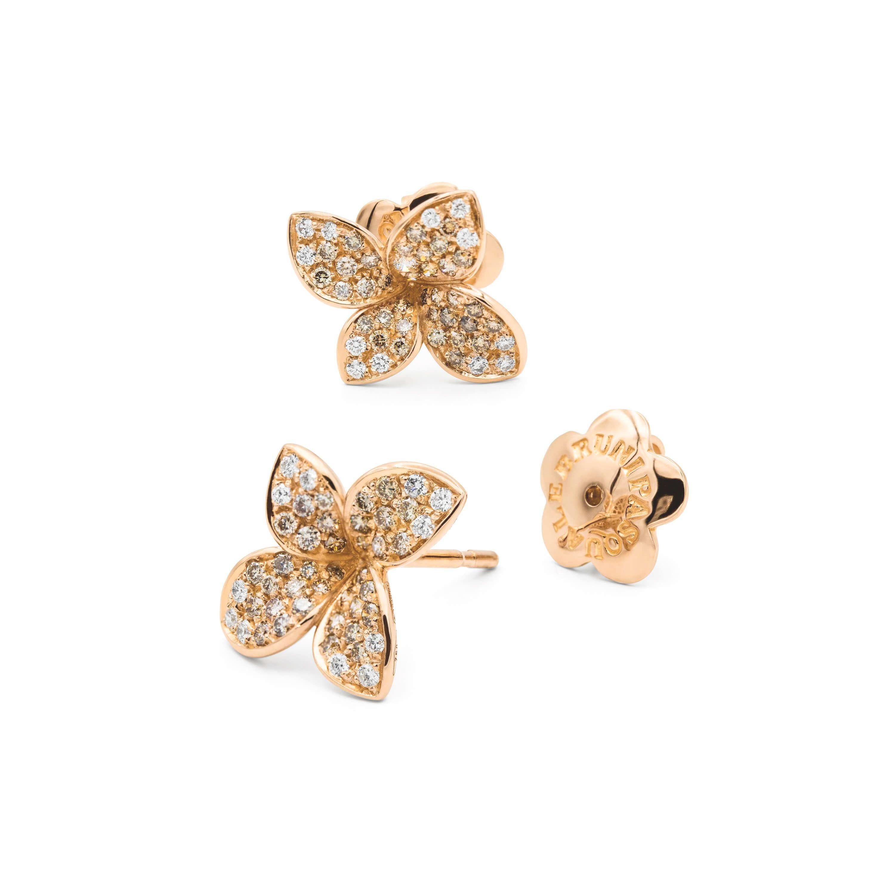 Pasquale Bruni earrings Petit Garden rose gold diamonds 15371R