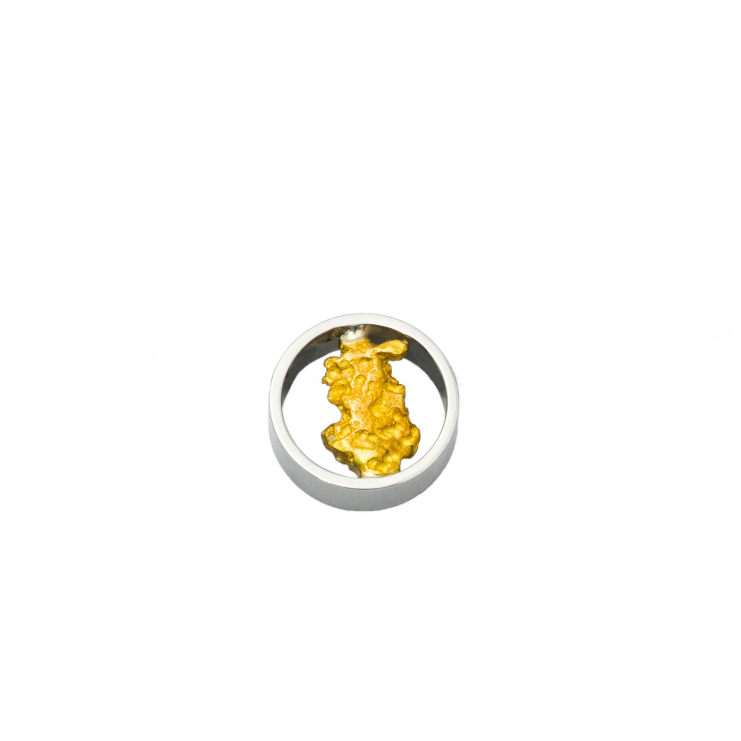 Jewelery pendant nugget, stainless steel, NH113-ST