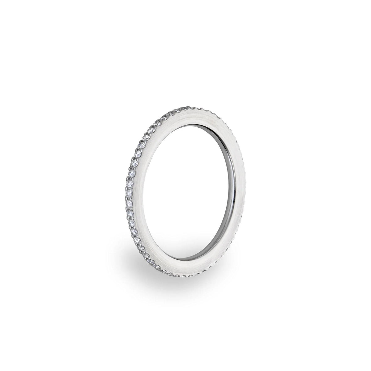 Schmuckwerk Alpen Memoire Ring Palladium eckig 1,7 mm
