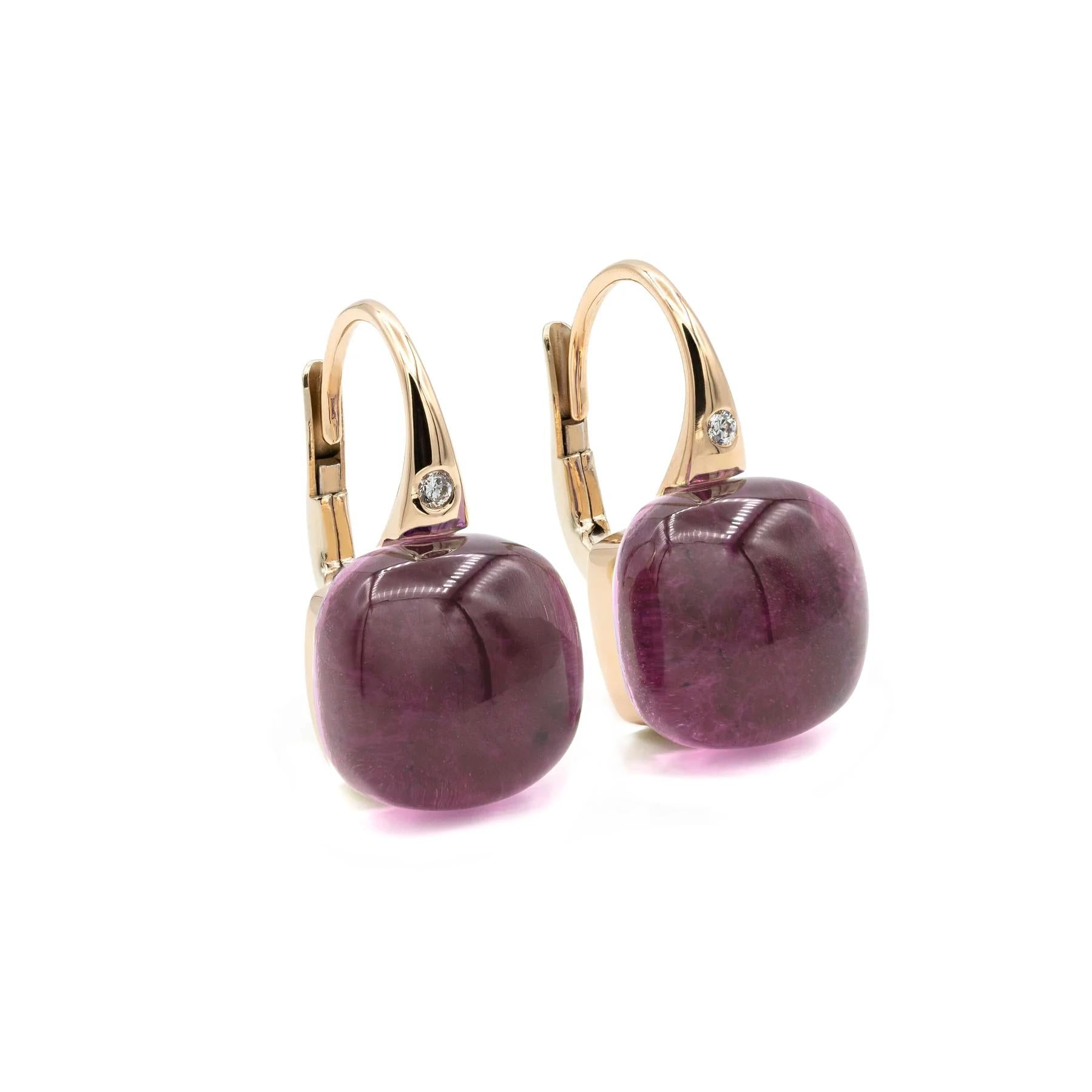 Bigli Earrings Mini Sweety, Amethyst Blush, 20O42RAMRUBMB