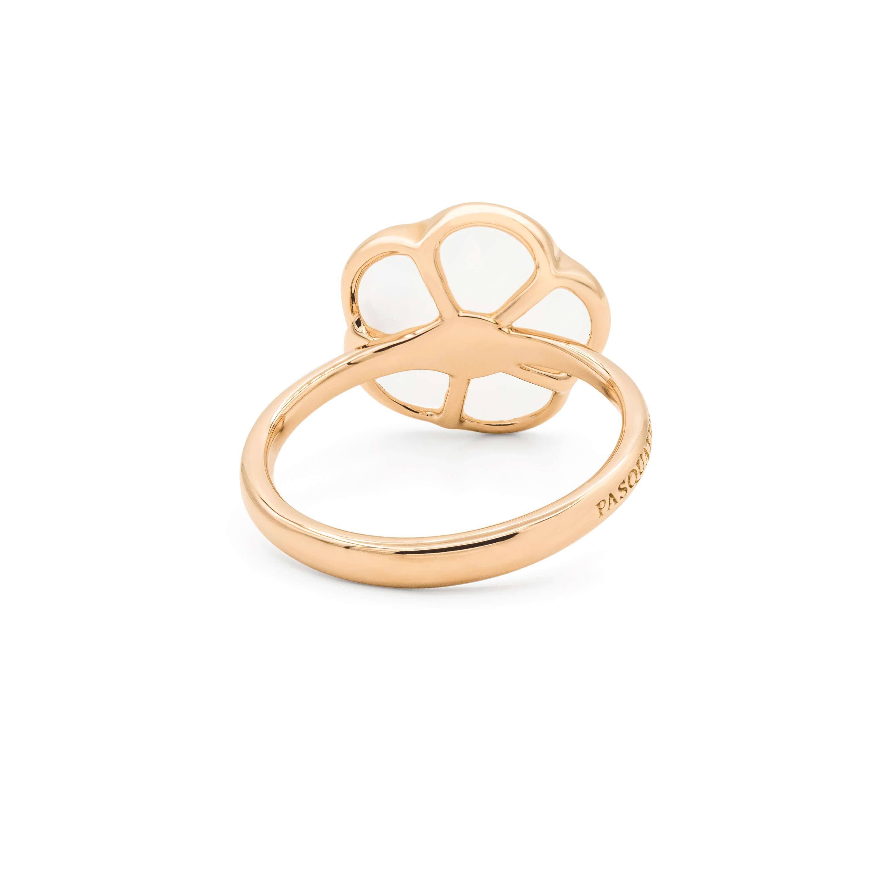 Pasquale Bruni Ring Petit Joli Rose Gold Diamonds Agate 16118R