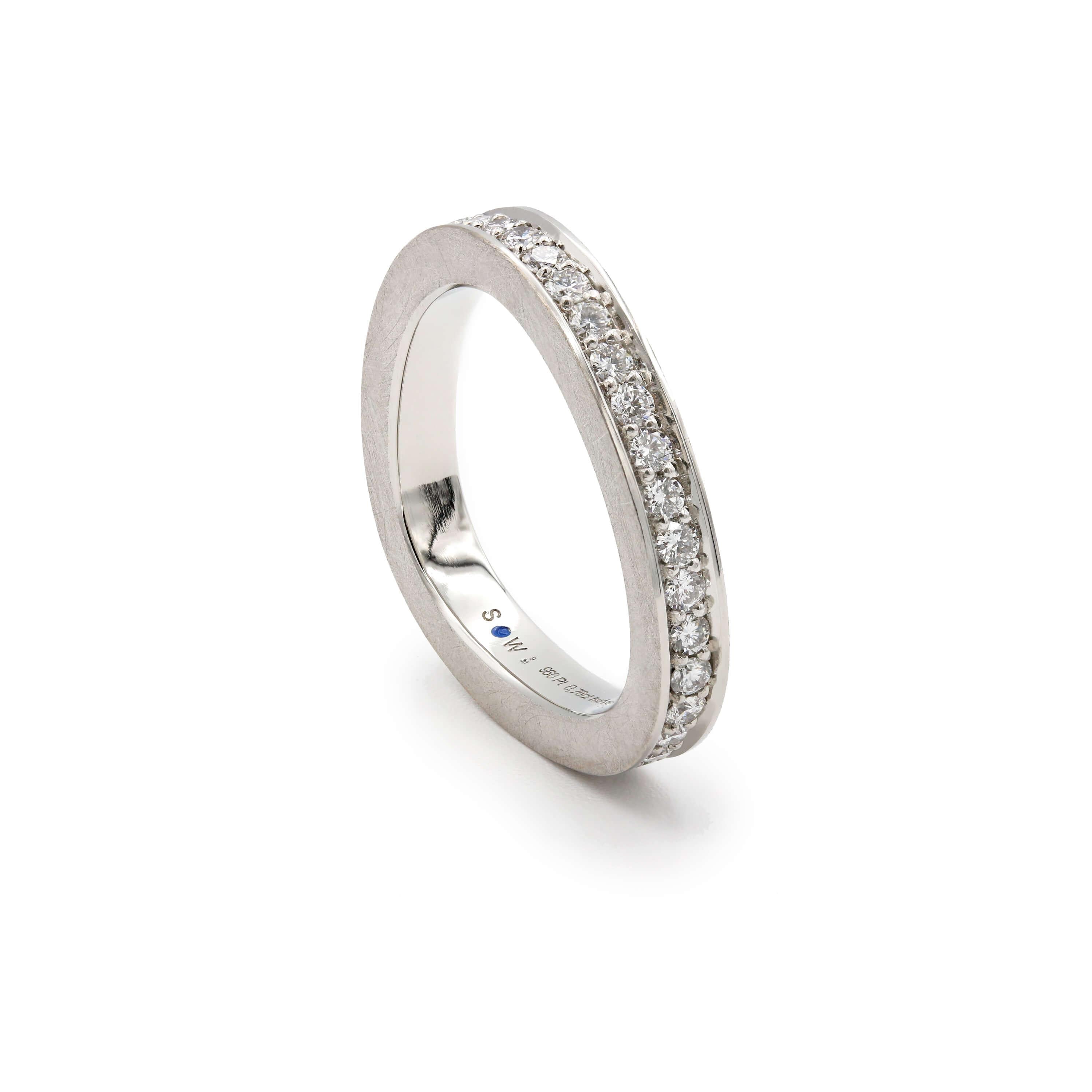 Schmuckwerk Memoire Ring Diamond Fever, platinum, ER305-PT