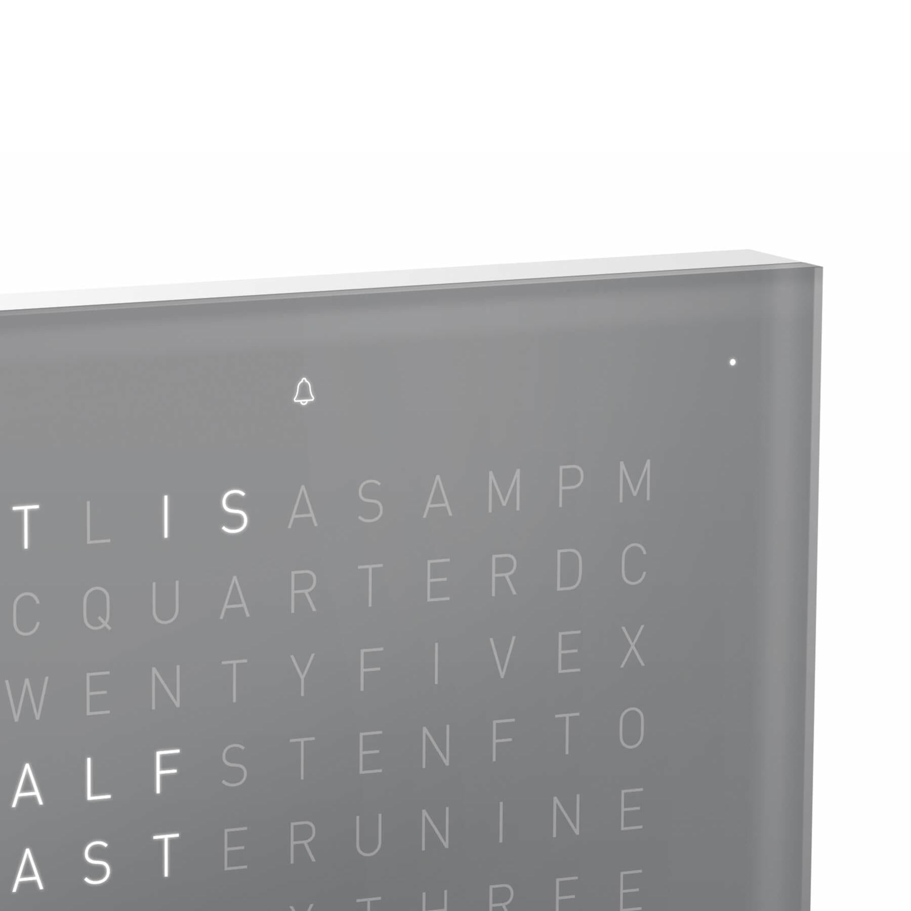 Qlocktwo Tischuhr Earth 13.5 | Early Grey Tea | T4PEG