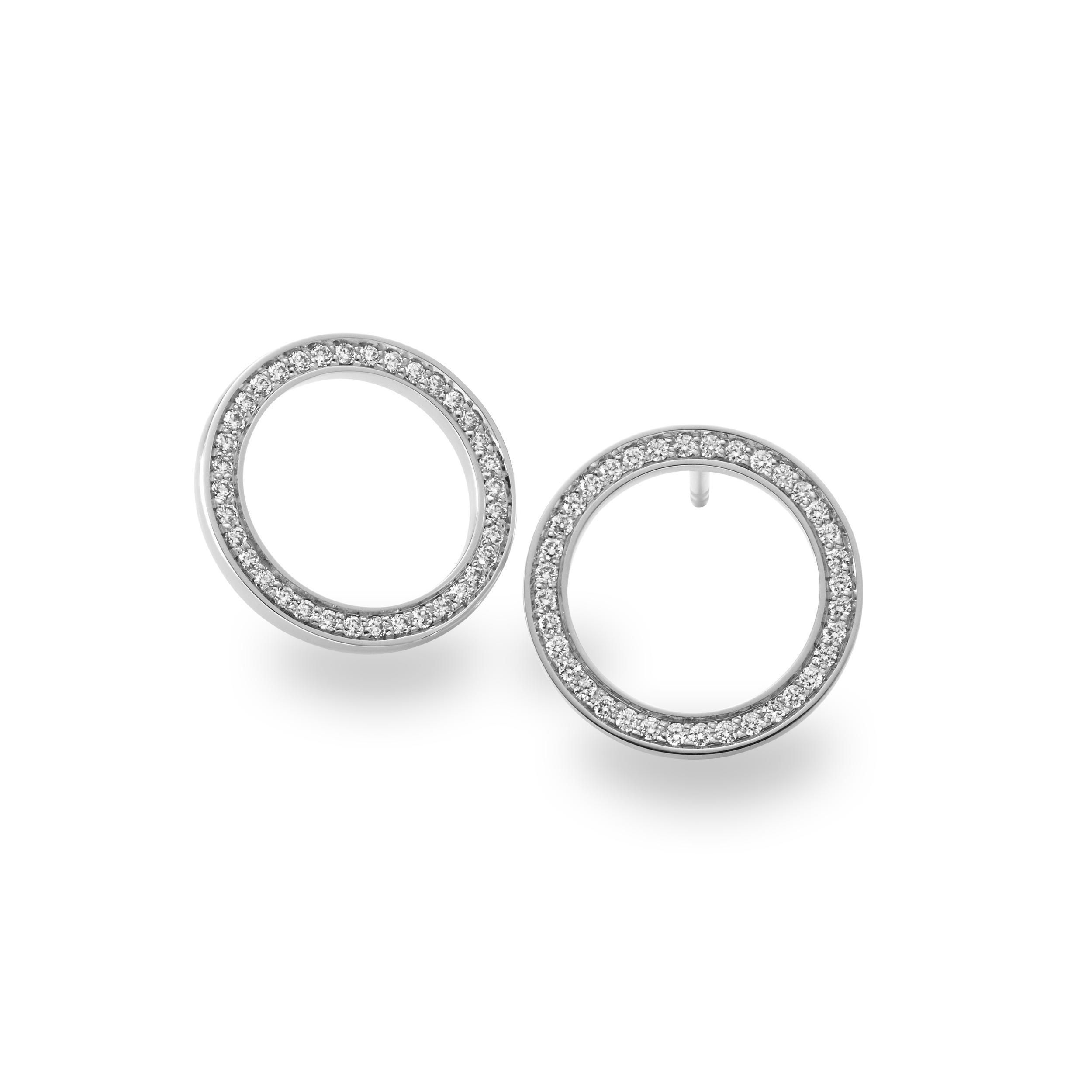 Schmuckwerk stud earrings diamond fever, platinum, SO825-PT
