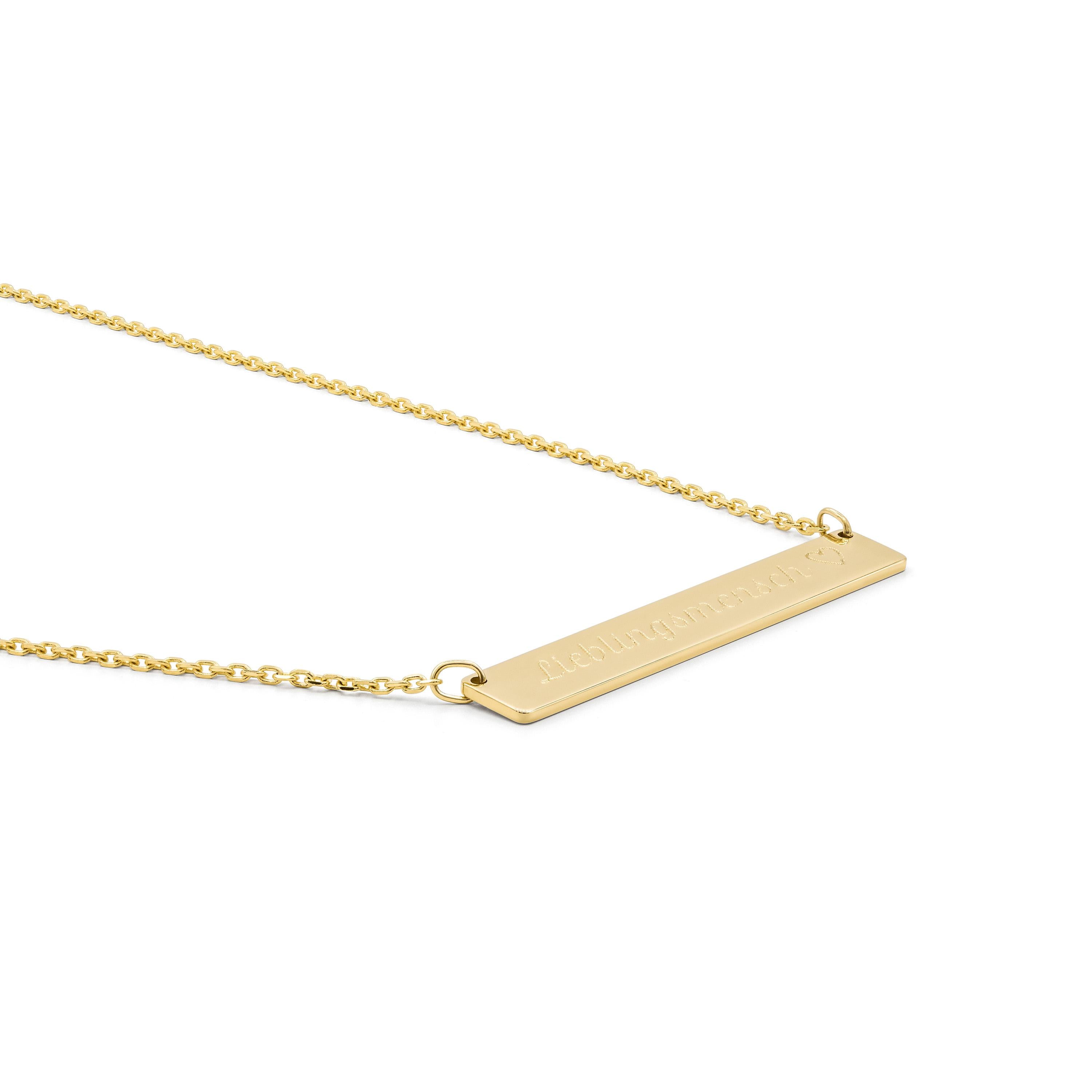 Minitials necklace yellow gold N-SPA GG 49cm