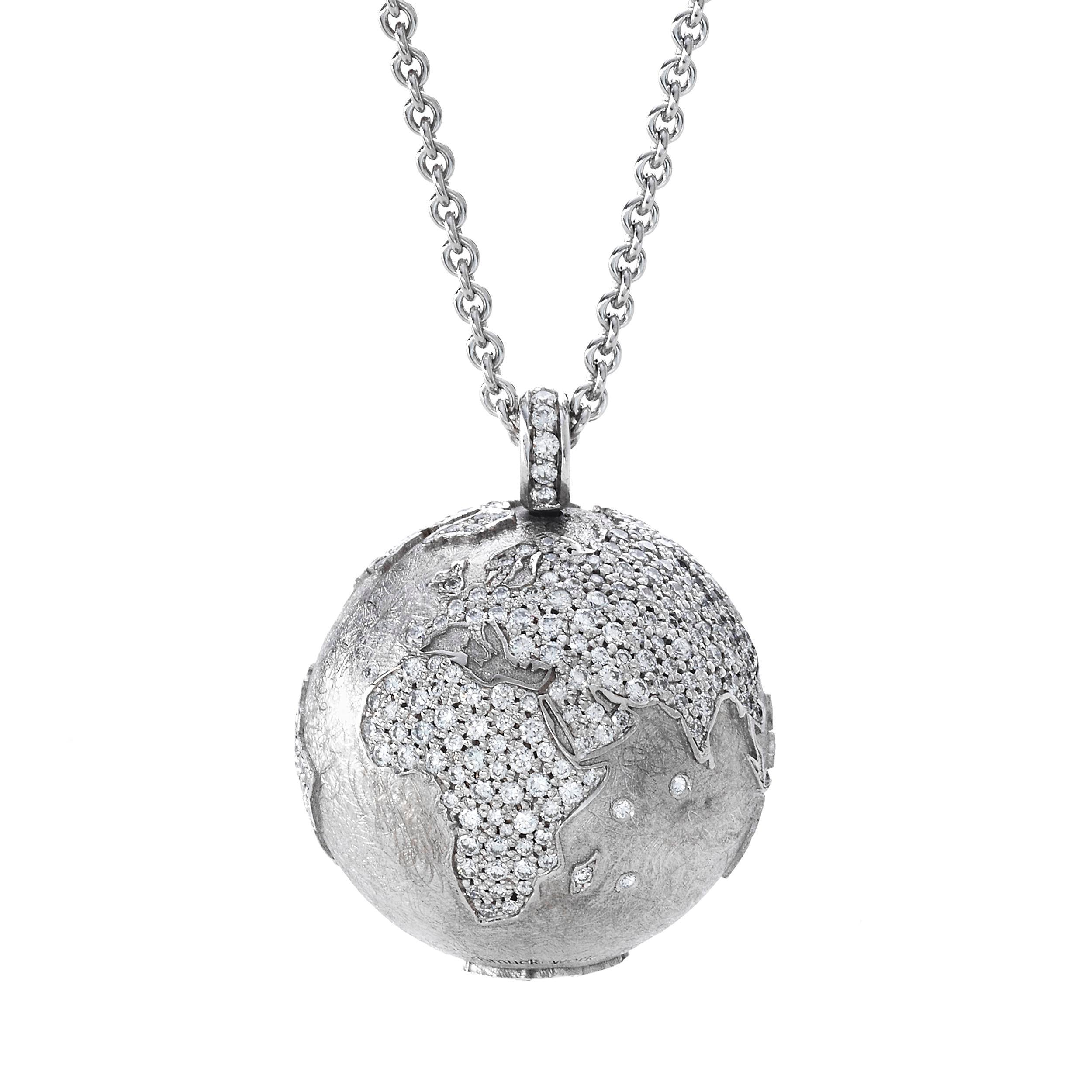 Schmuckwerk necklace globe, platinum, OH196-PT-KO
