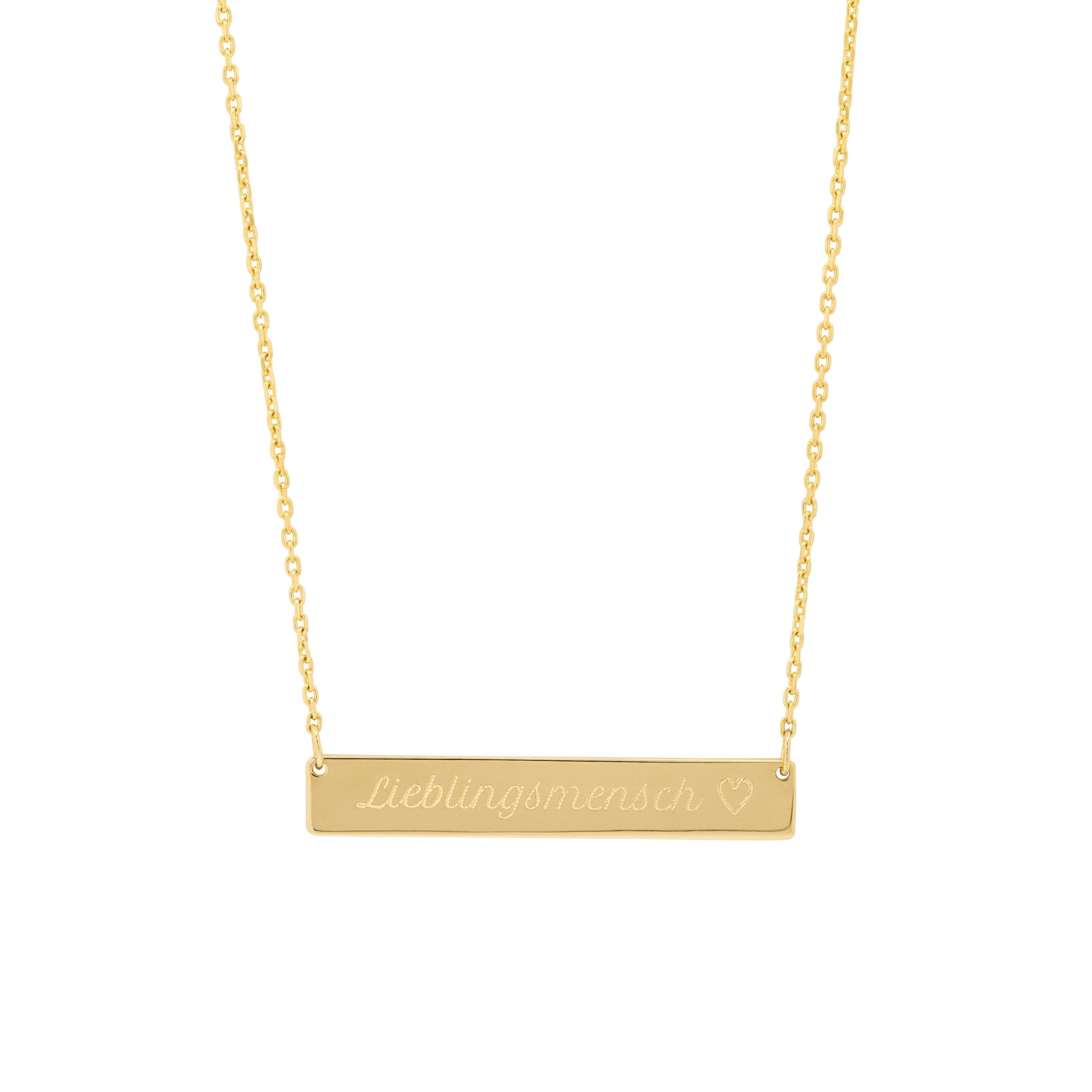 Minitials necklace yellow gold N-SPA GG 49cm