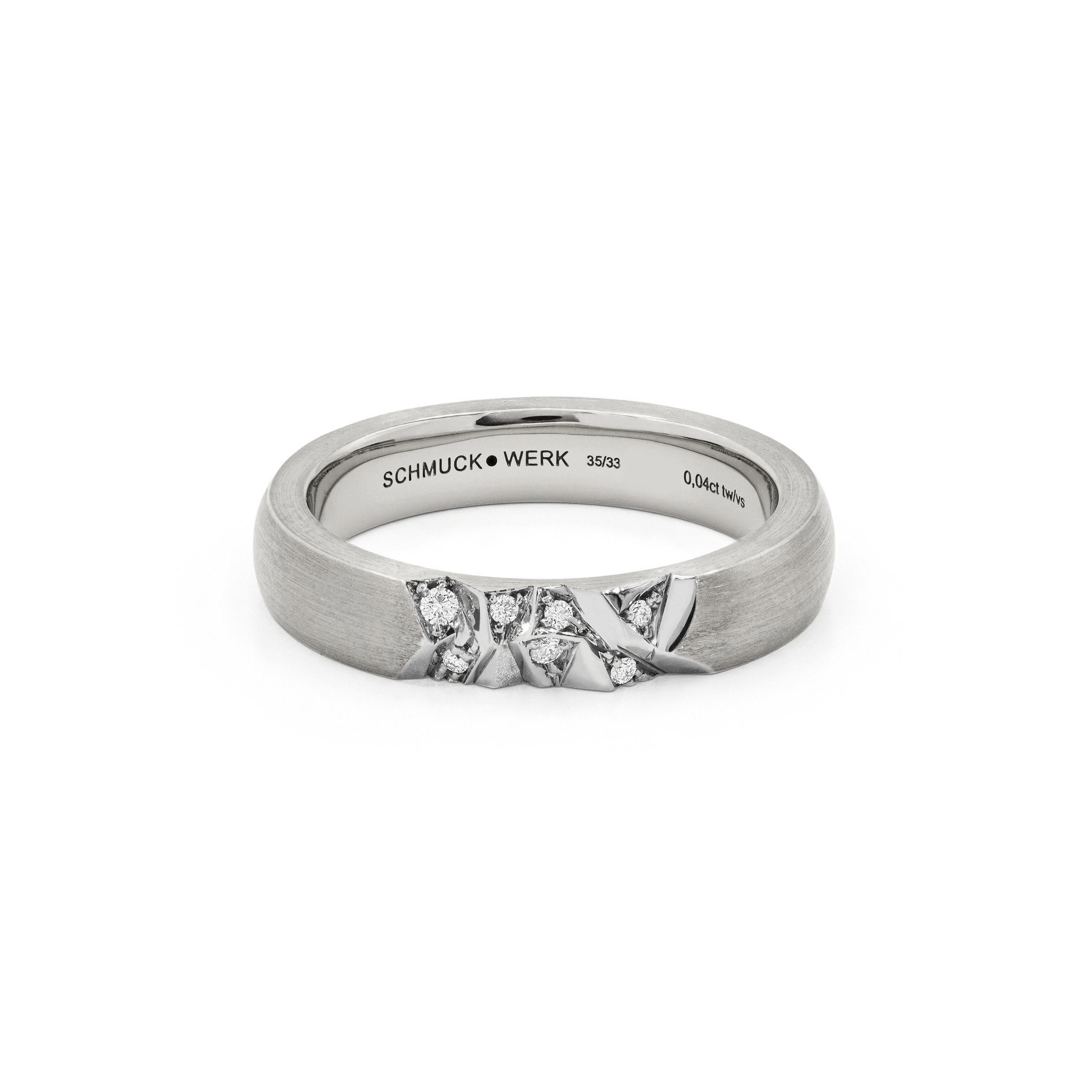 Schmuckwerk Ring Alpen, platinum, GR145-PT